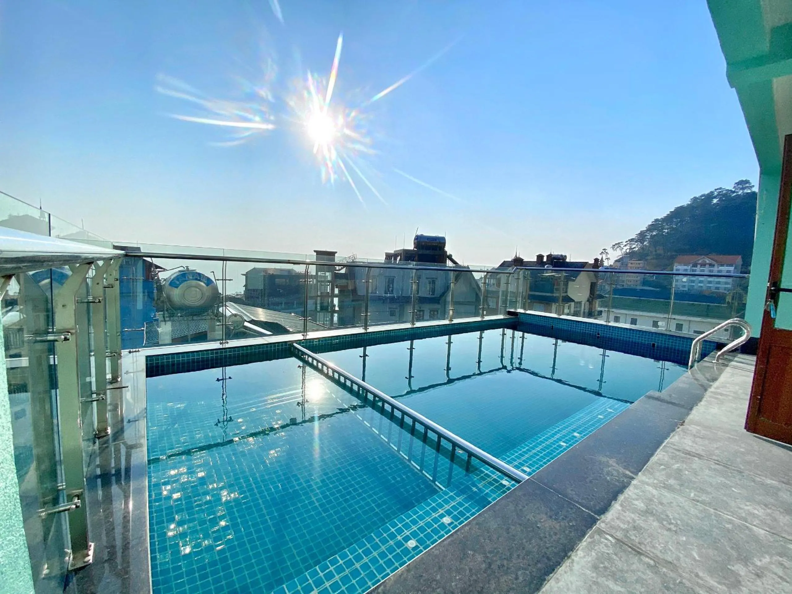 Pool view in Ngoc Son Tam Dao Hotel