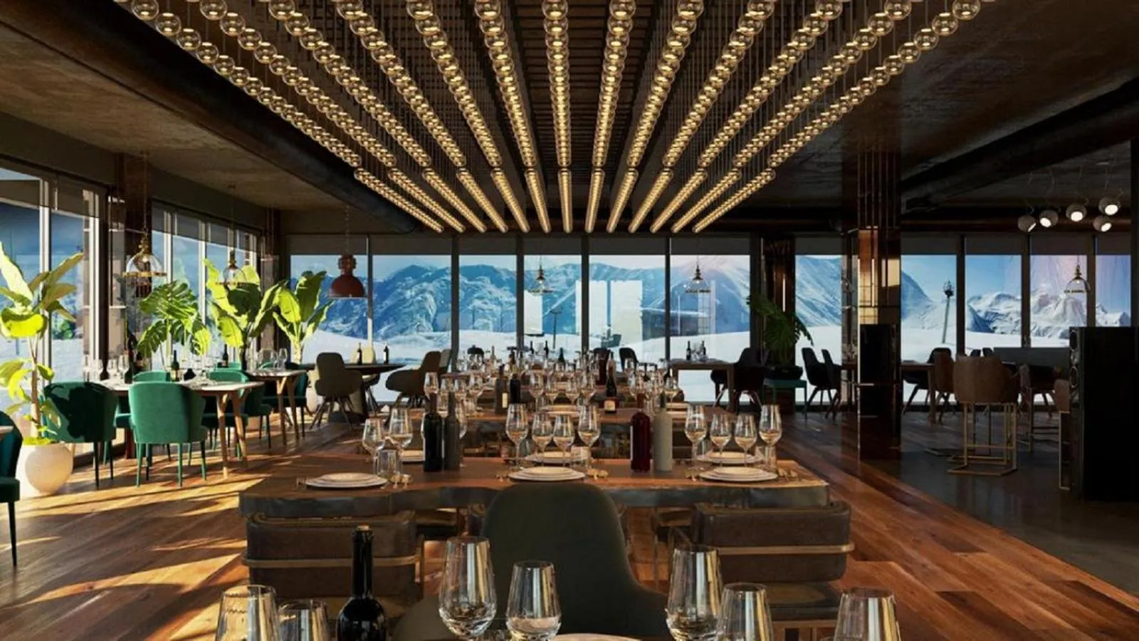 Restaurant/places to eat in Room225 - New Gudauri Suites