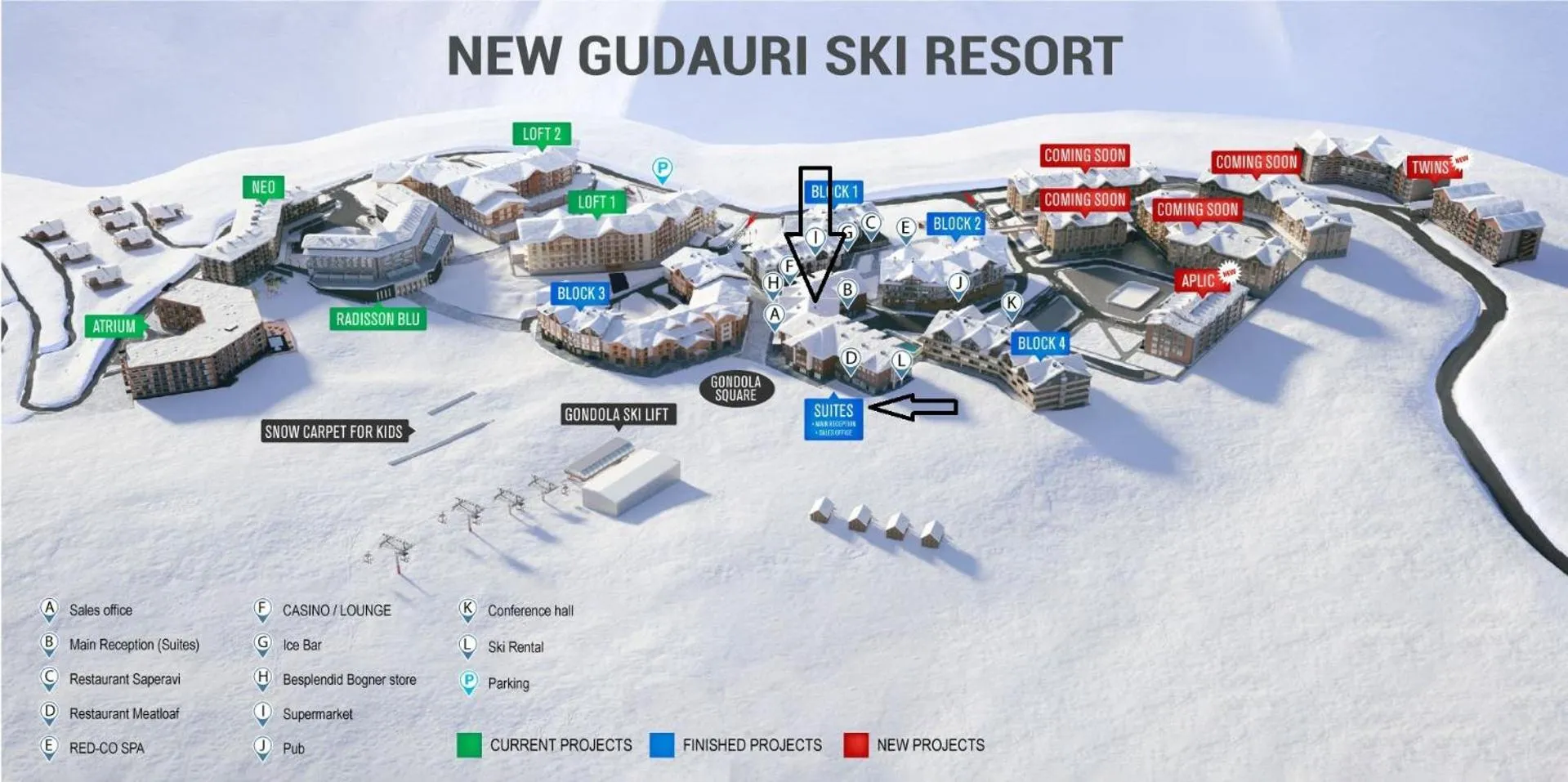 Location in Room225 - New Gudauri Suites
