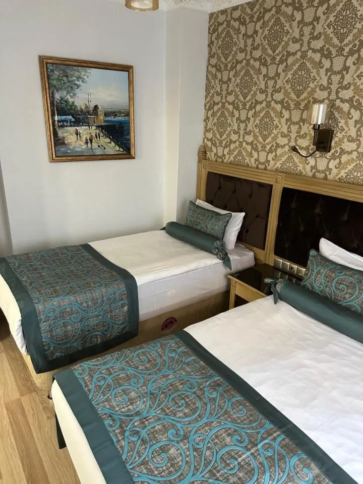 Bed in Blue Tuana Hotel Old City