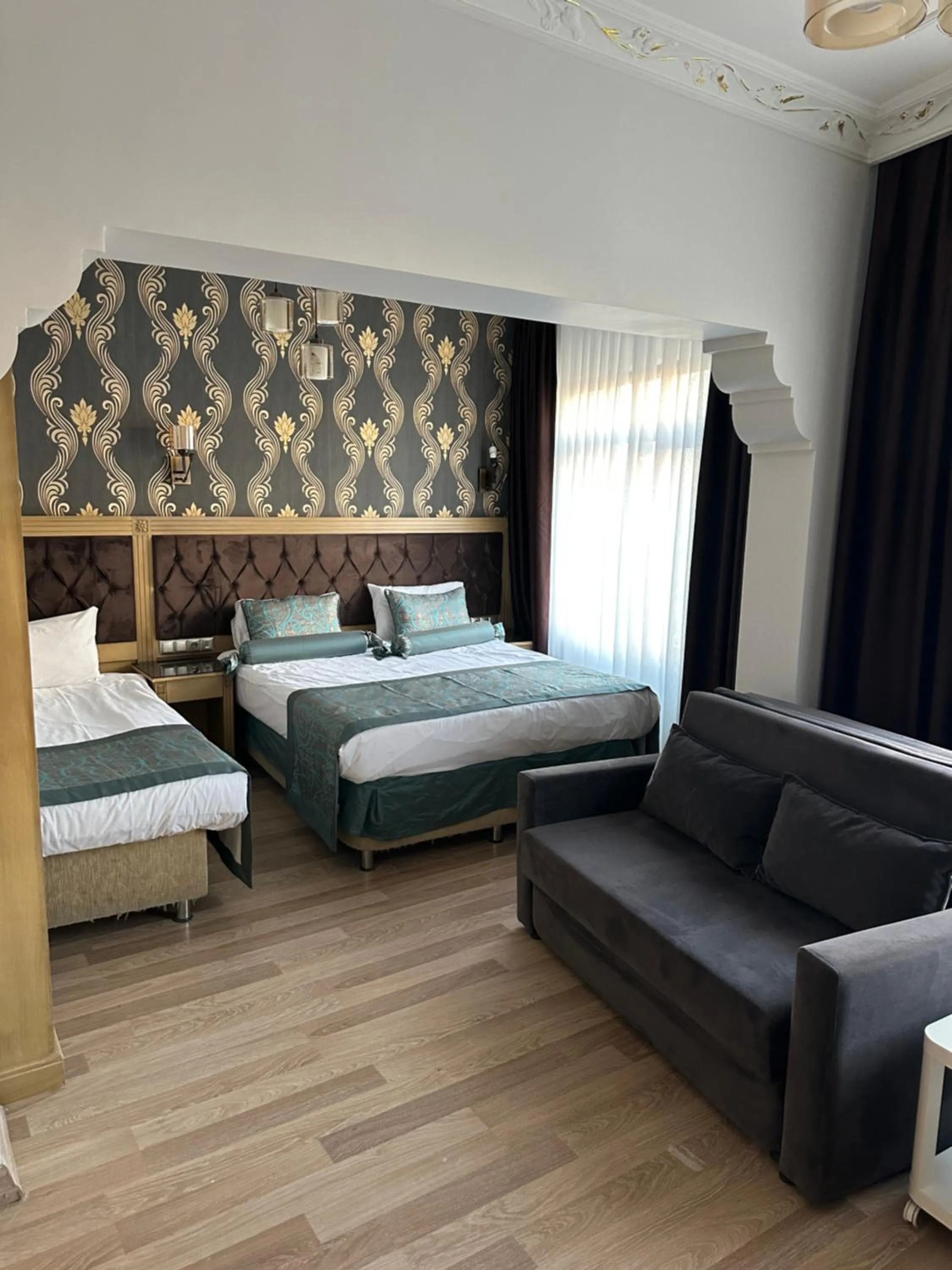 Bed in Blue Tuana Hotel Old City