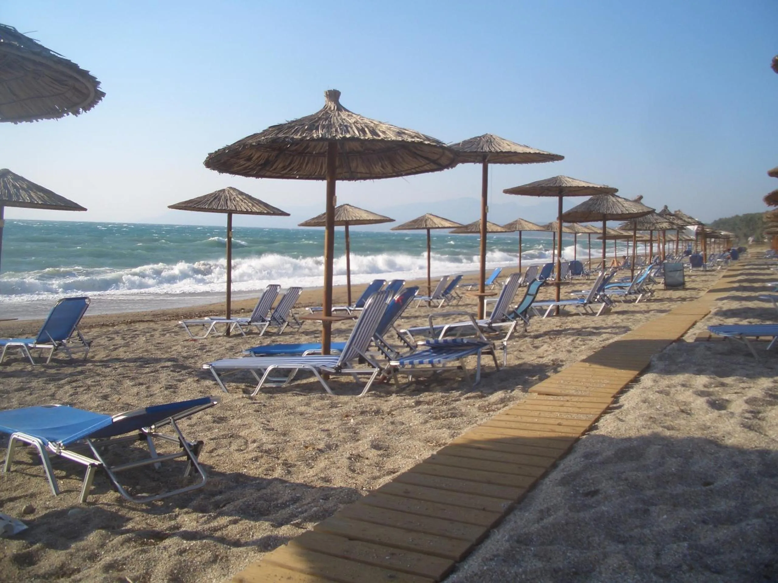 Beach in Dionisos Hotel