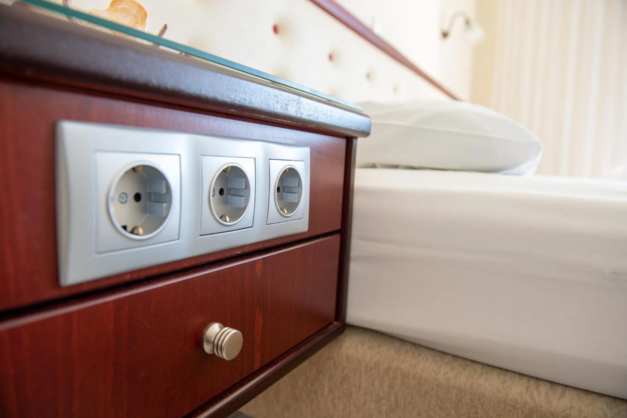 Bed in Dionisos Hotel