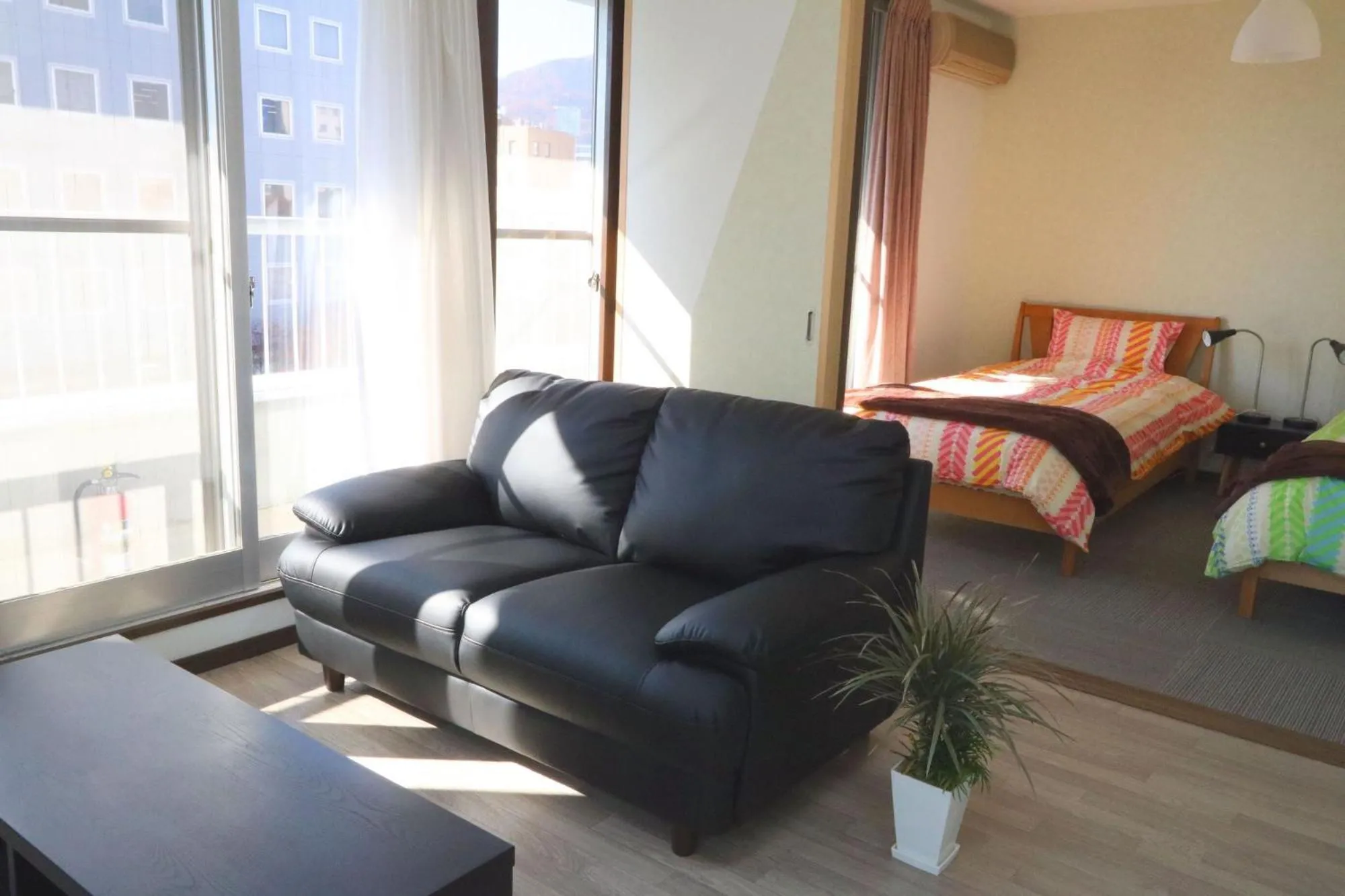 Seating area, Bed in Compass