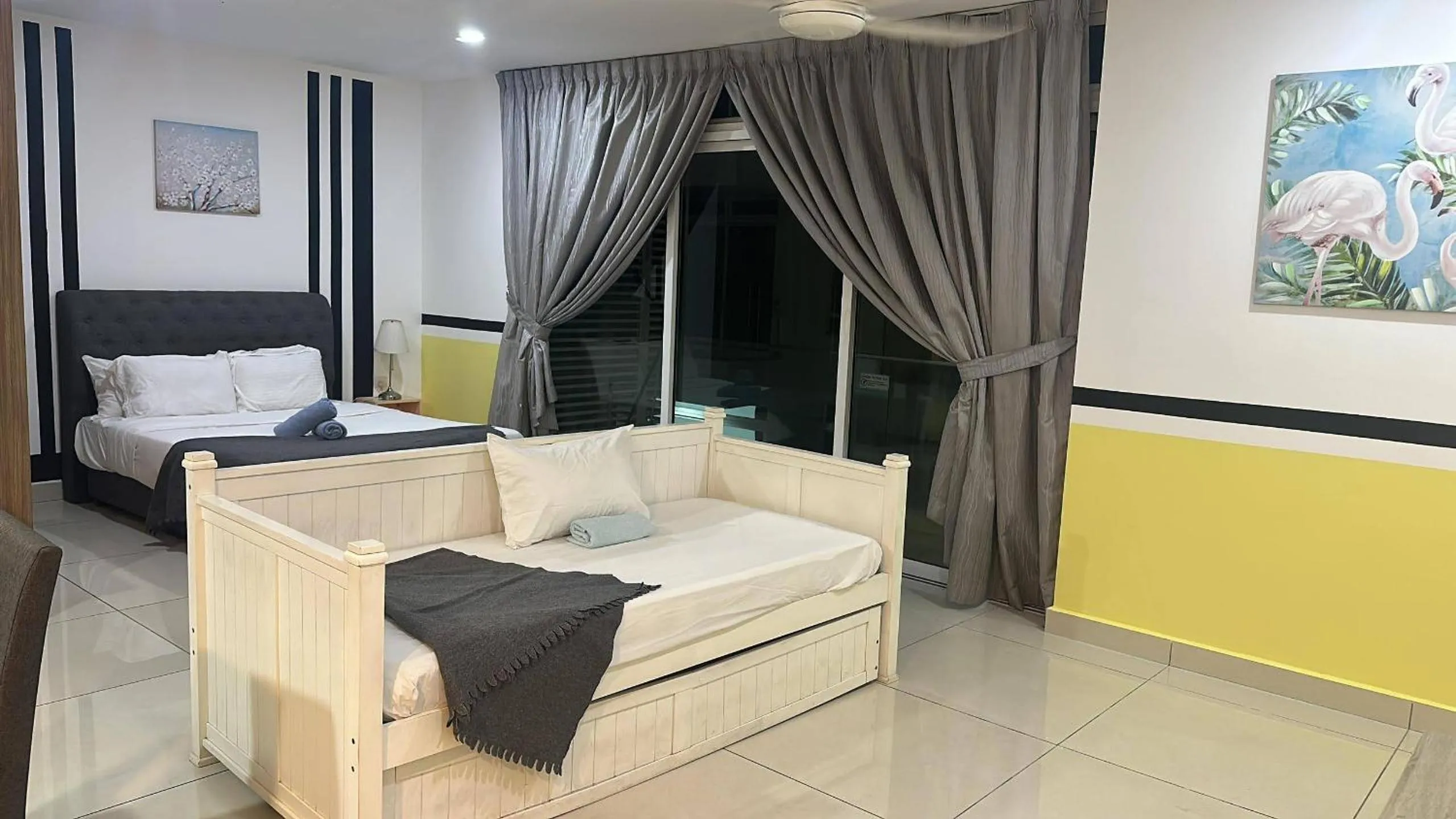 Bed in JB City D'Esplanade Shopping mall apartment