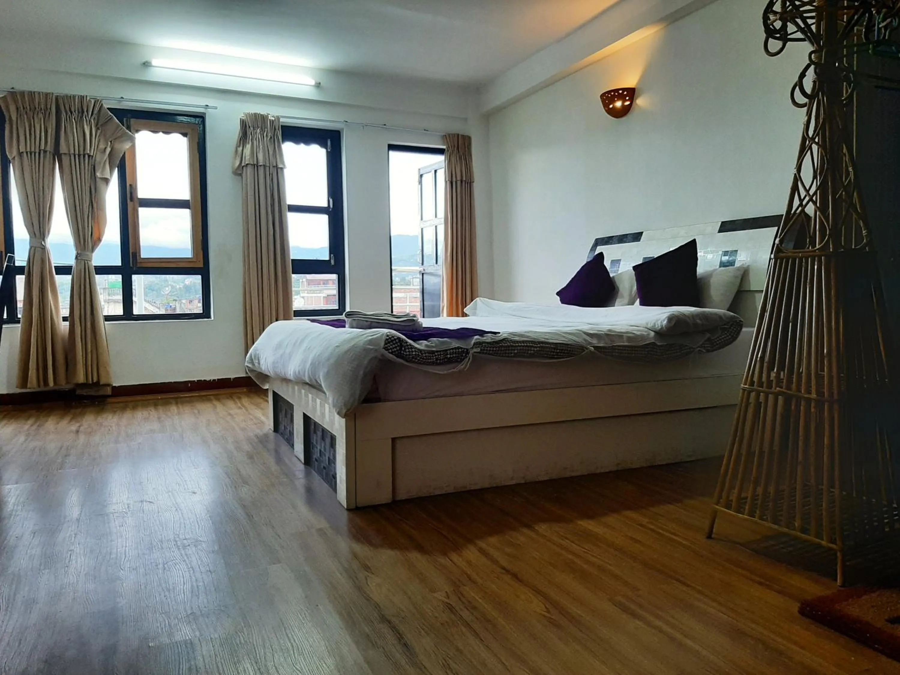 Bed in Hotel Bhaktapur Inn