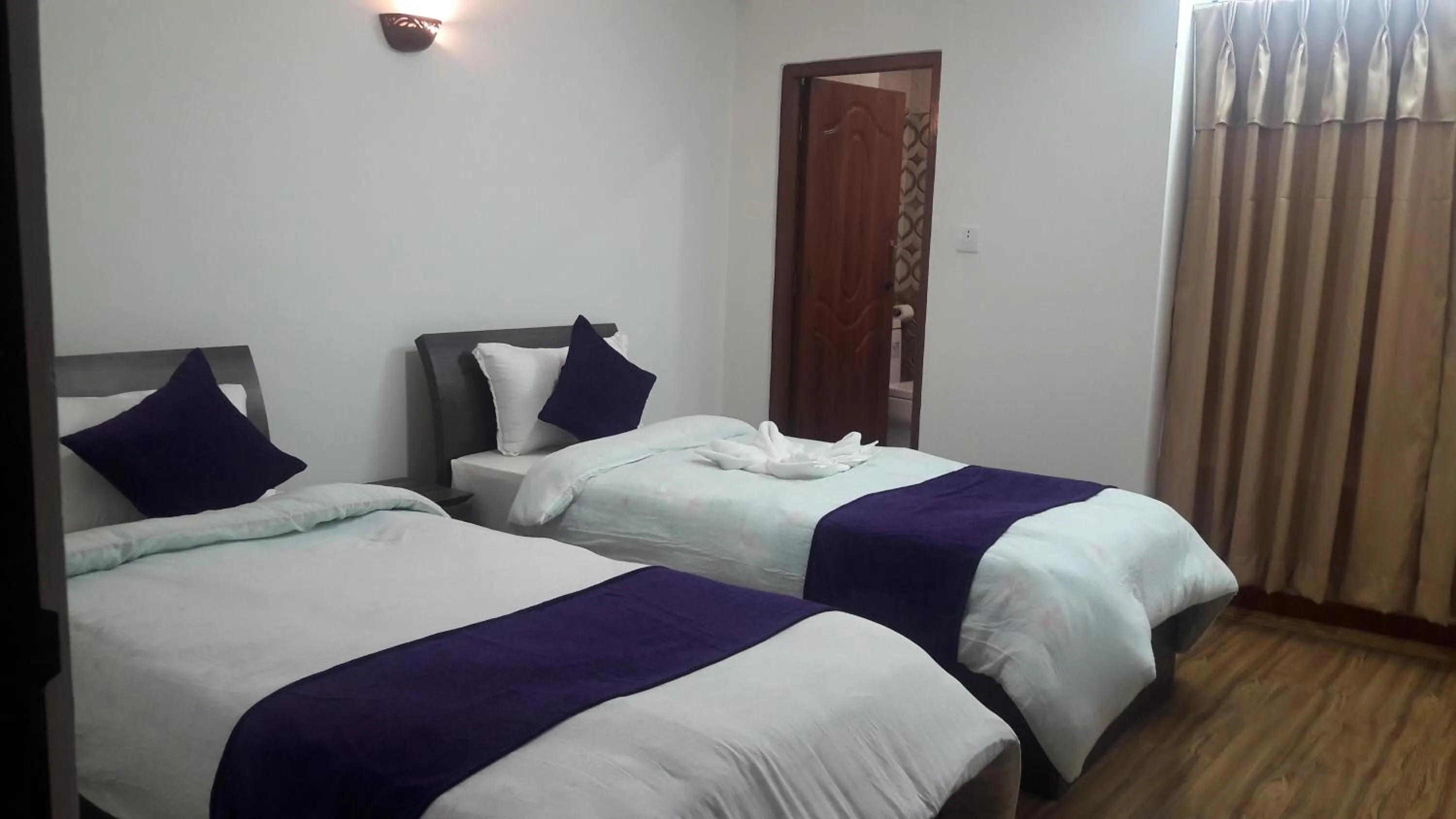 Bed in Hotel Bhaktapur Inn