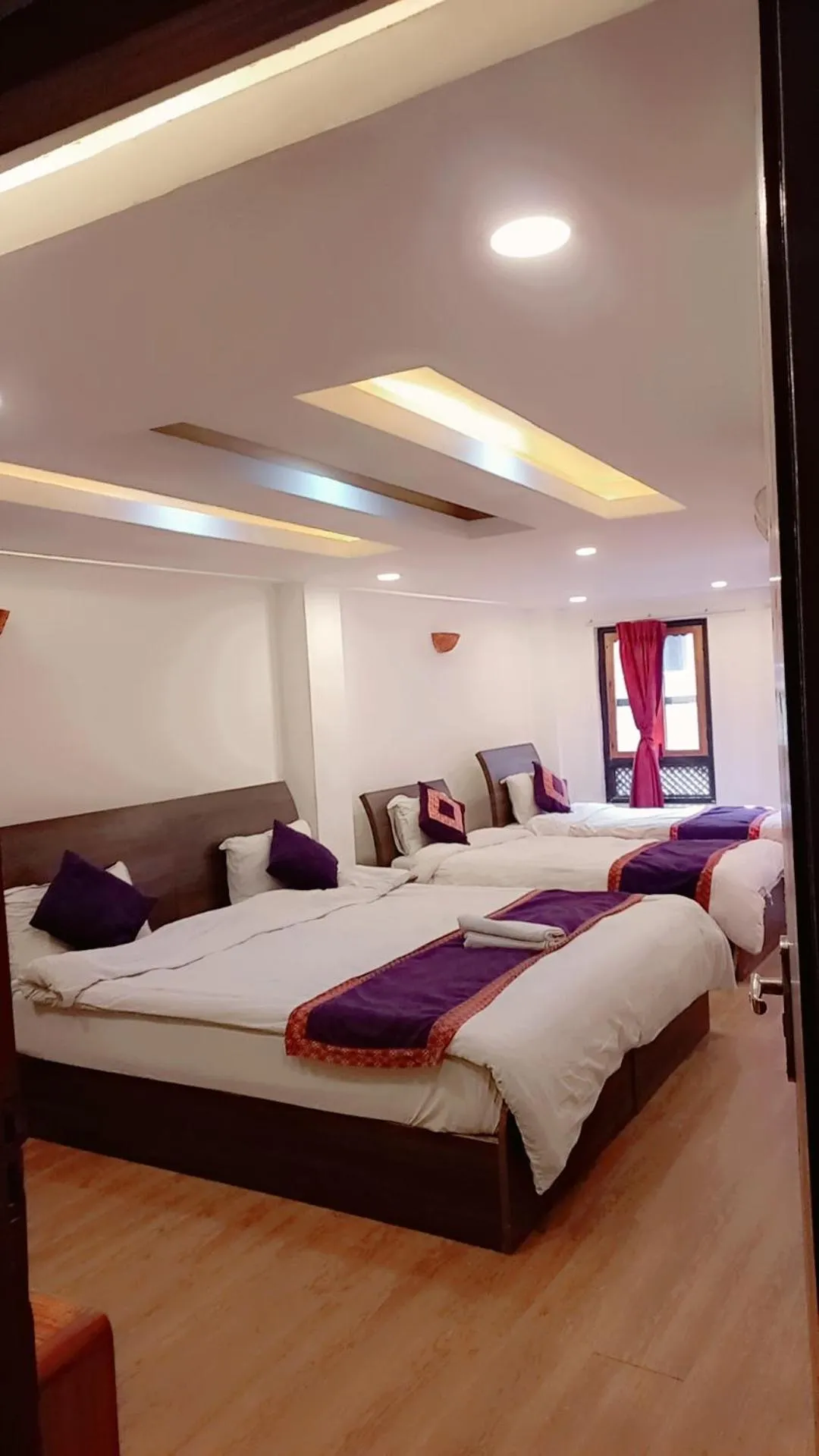 Bed in Hotel Bhaktapur Inn