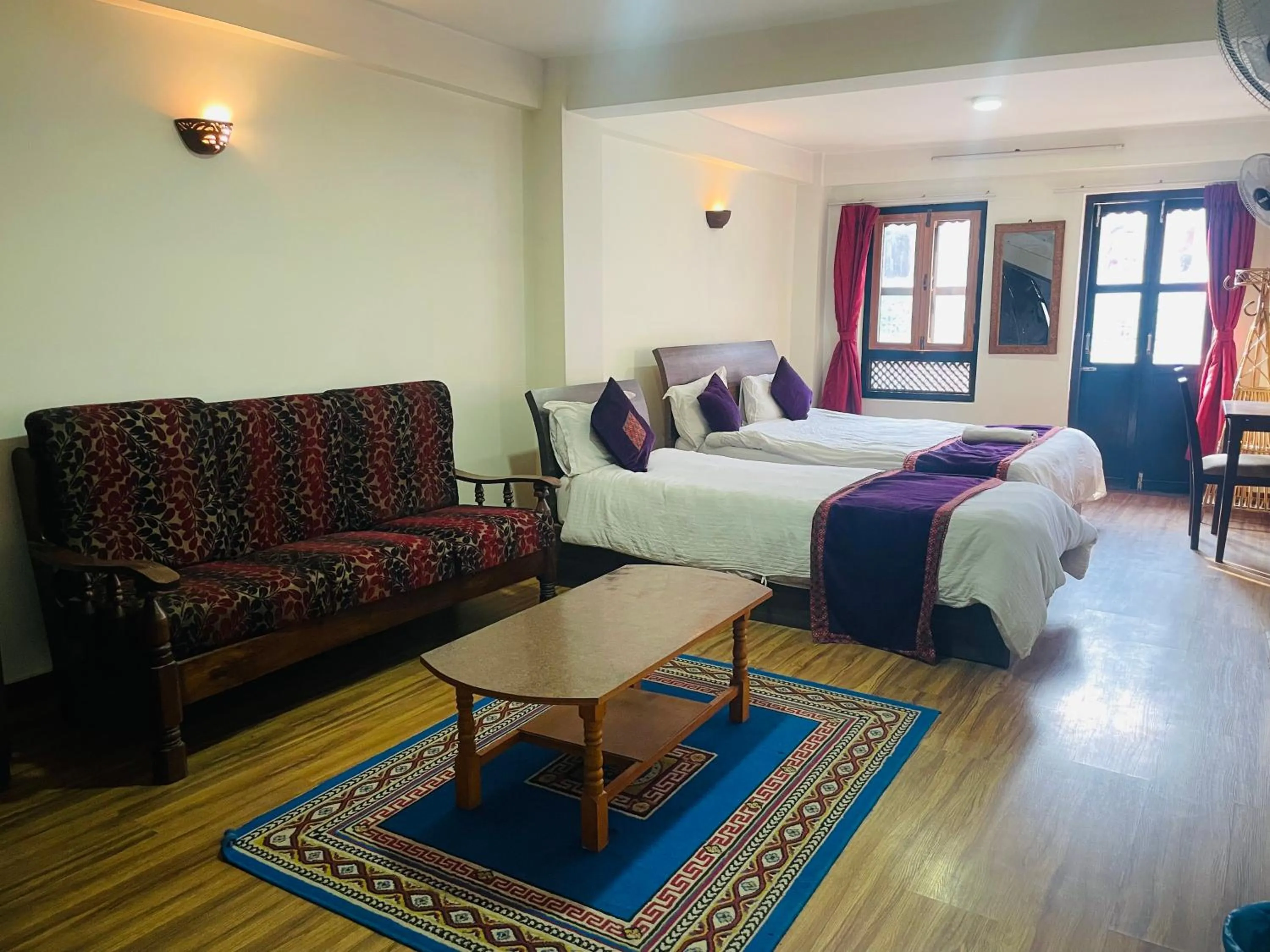 Bed in Hotel Bhaktapur Inn