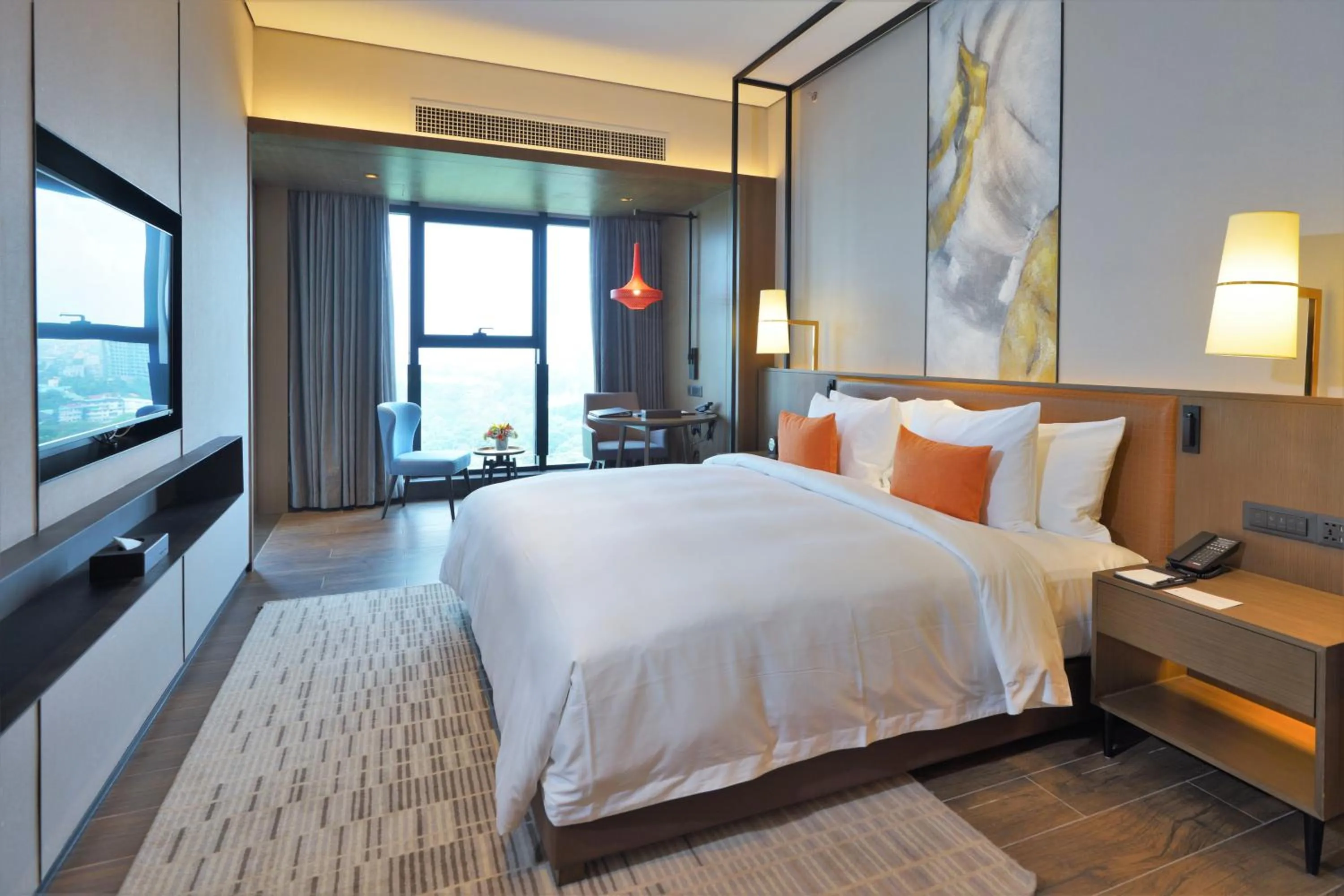 Bedroom, Bed in Wyndham Grand Yangon