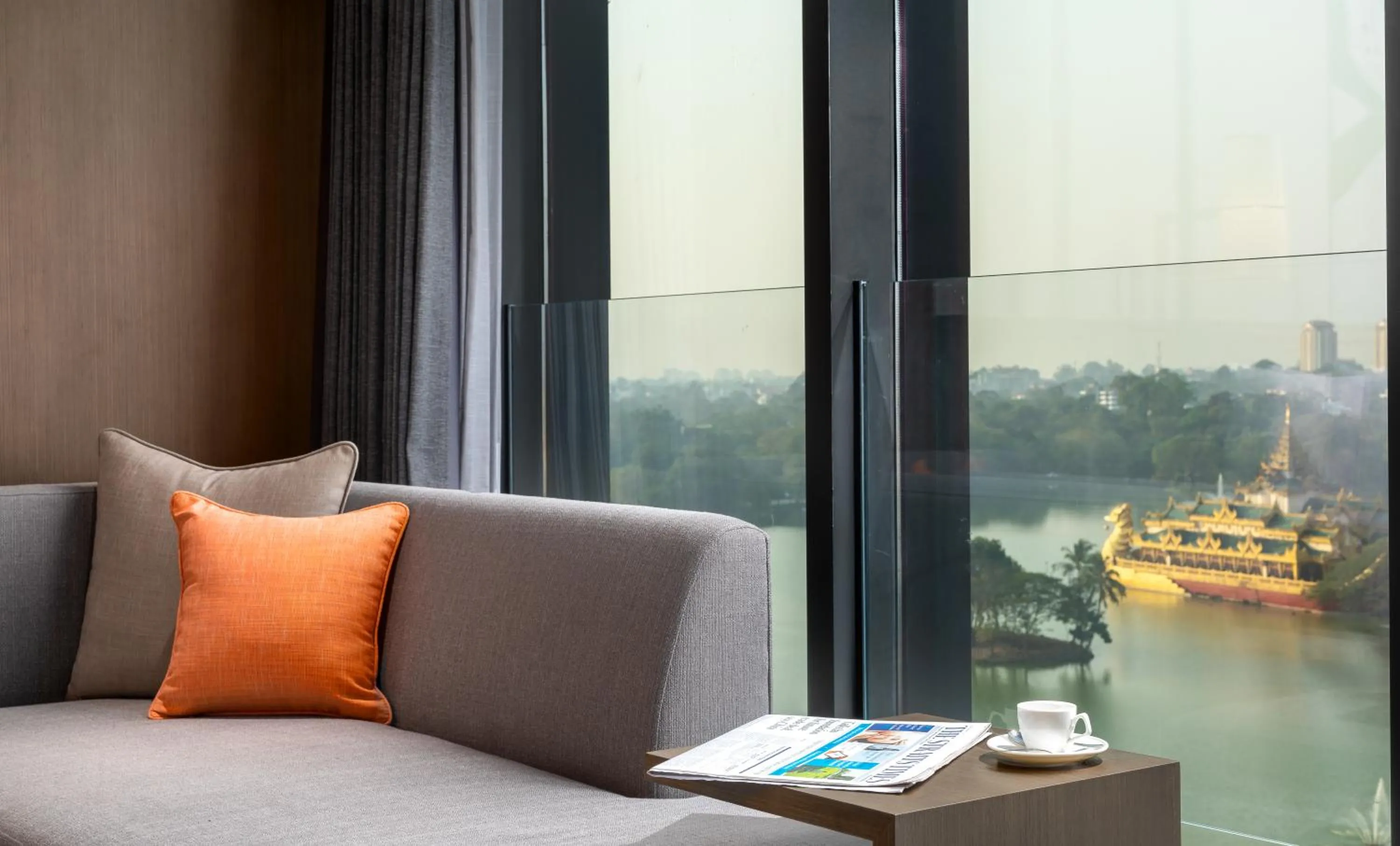 Seating area in Wyndham Grand Yangon