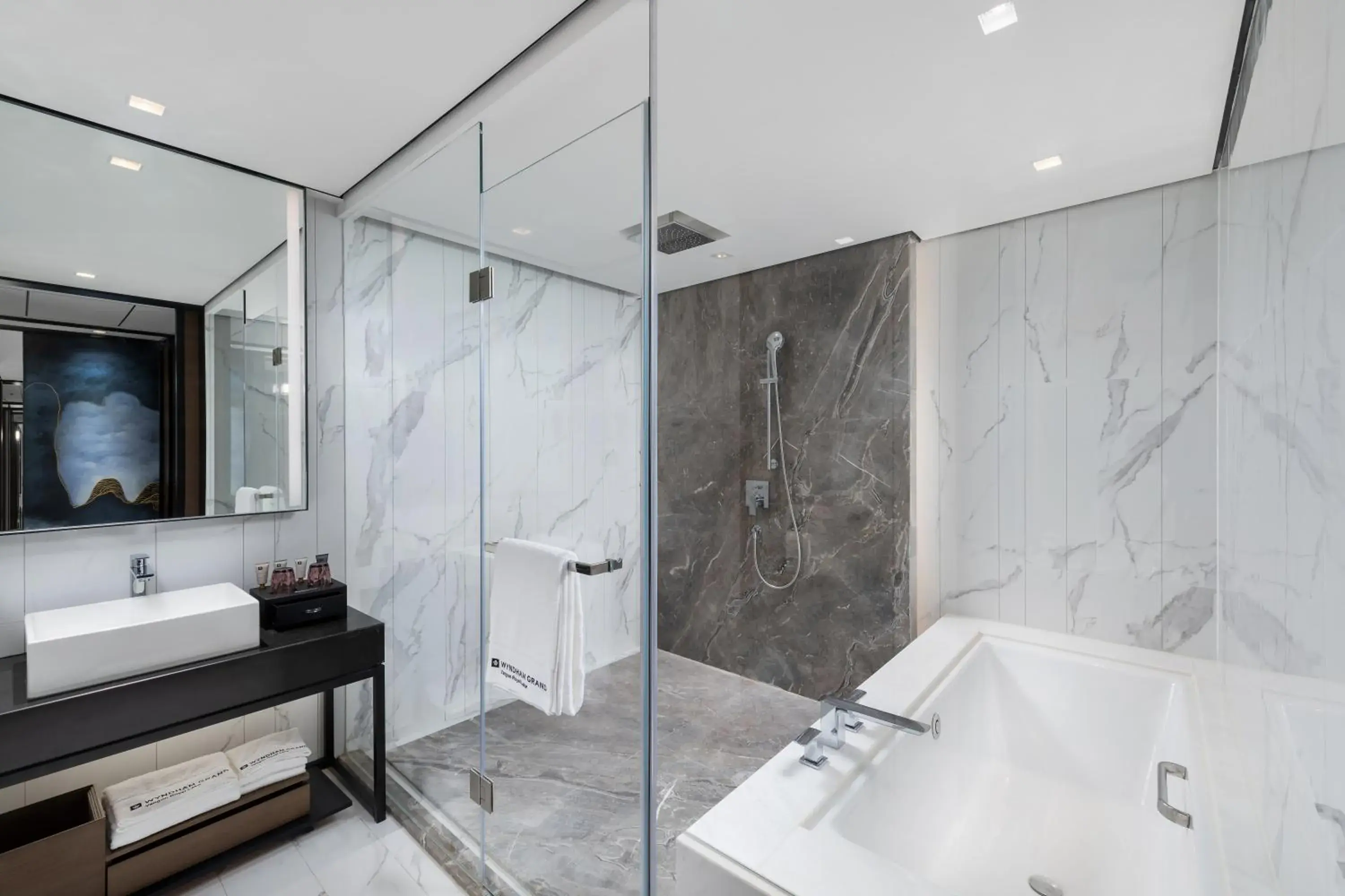 Bathroom in Wyndham Grand Yangon Bathroom in Wyndham Grand Yangon