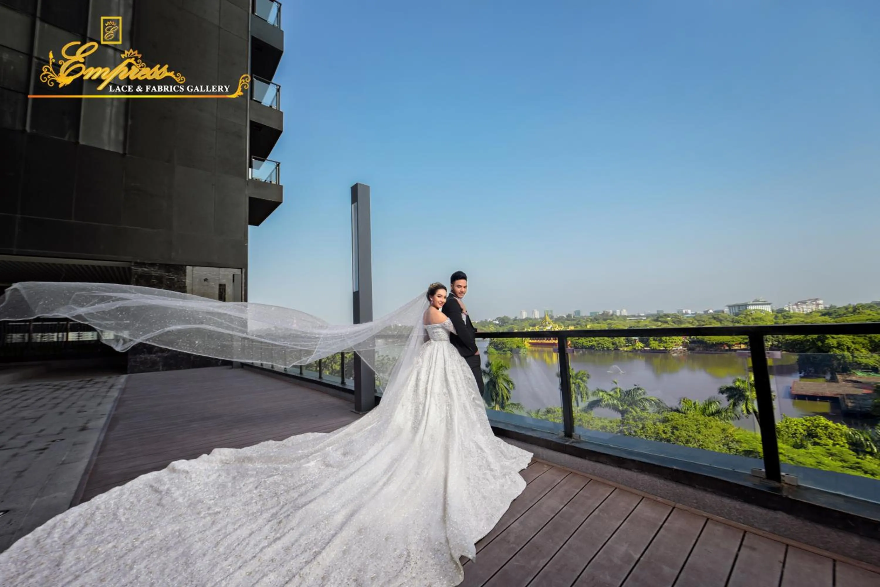 Lake view in Wyndham Grand Yangon