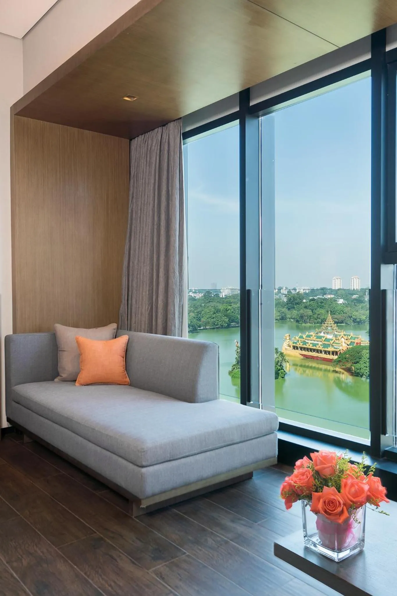 Seating area in Wyndham Grand Yangon