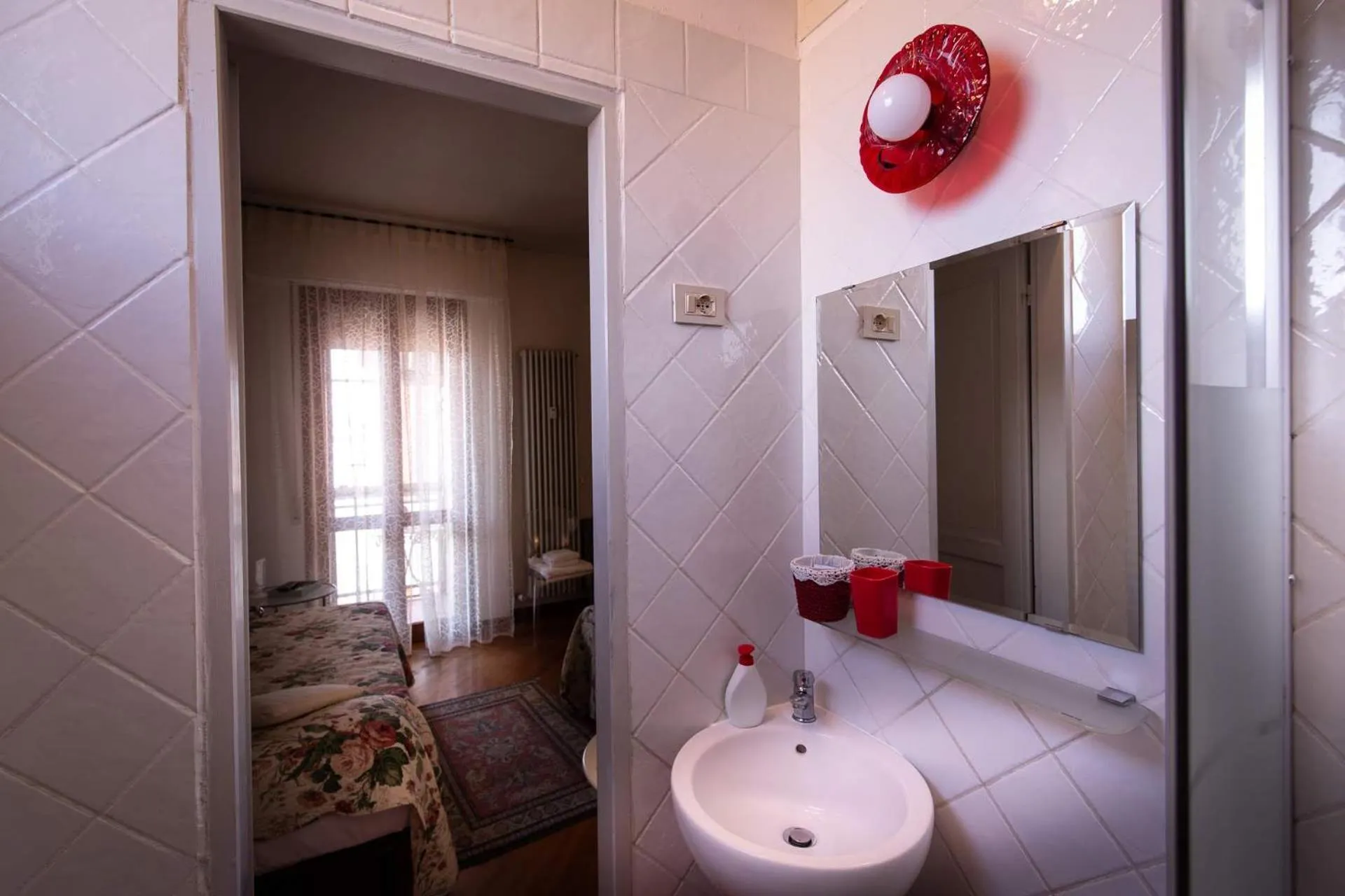 Bathroom, Bed in B&B Dei Cavalieri