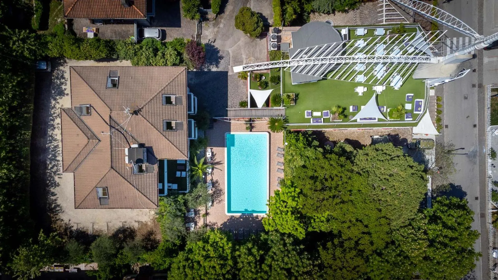 Bird's eye view in Duparc Hotel