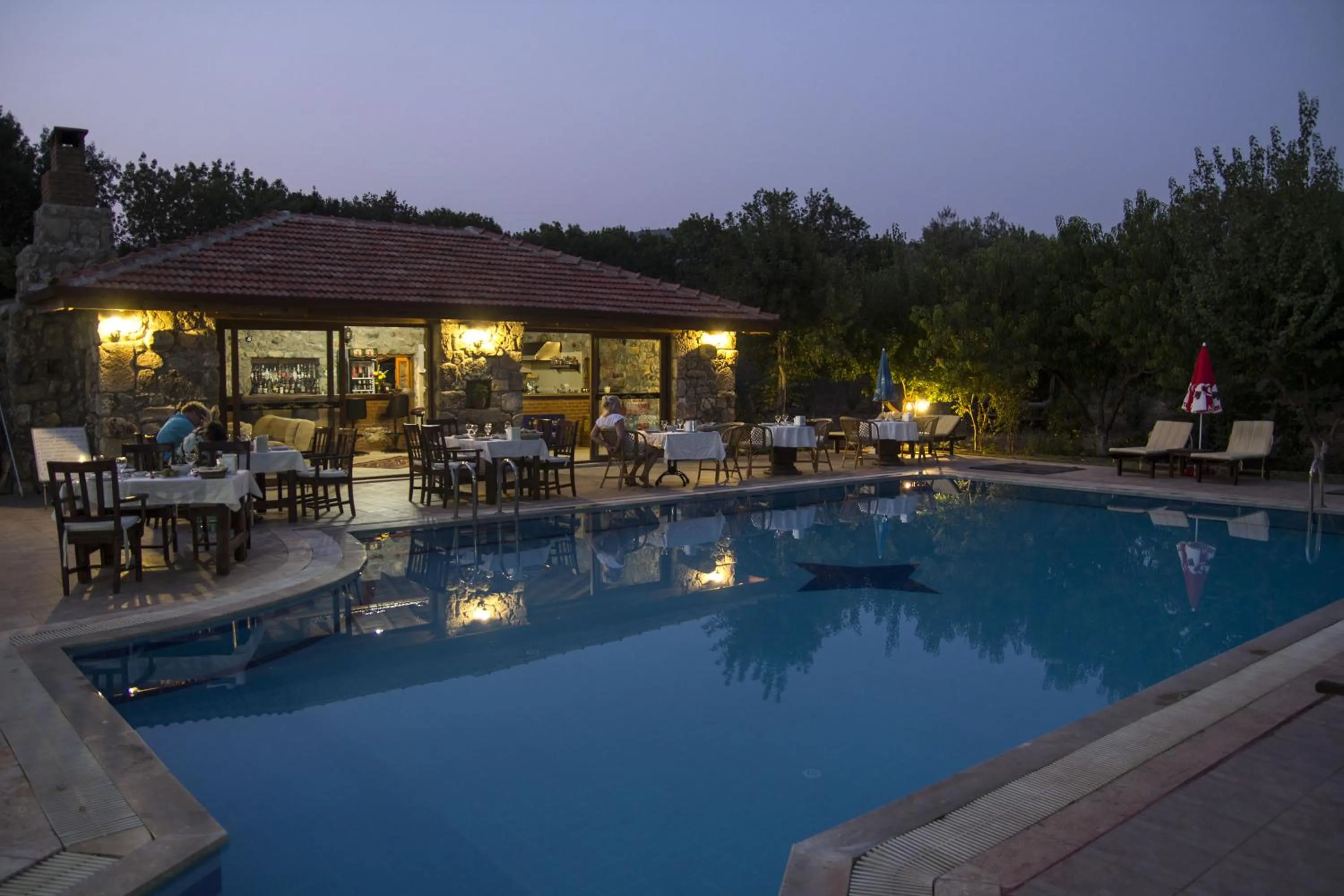 Pool view in Doga Apartments