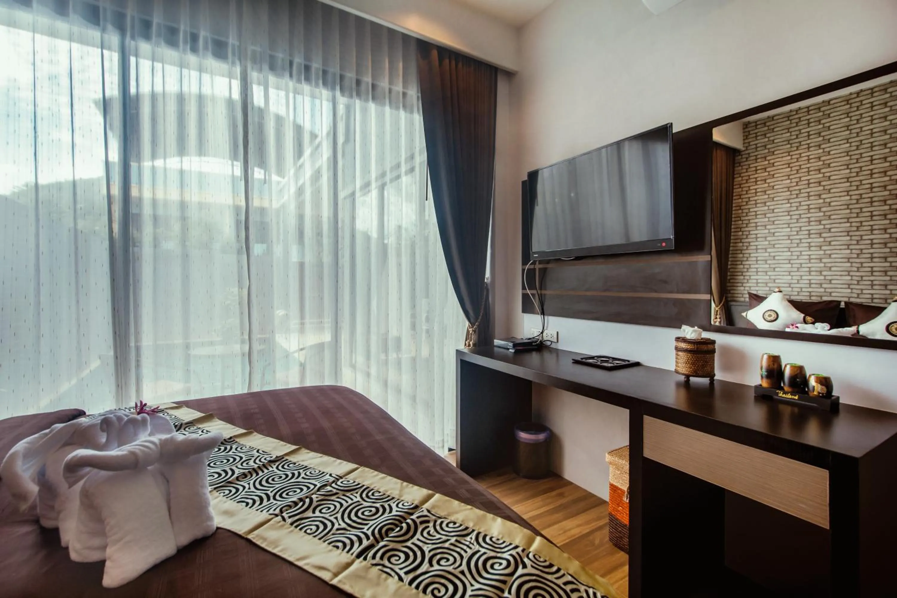 Bed in KG Private Pool Villa