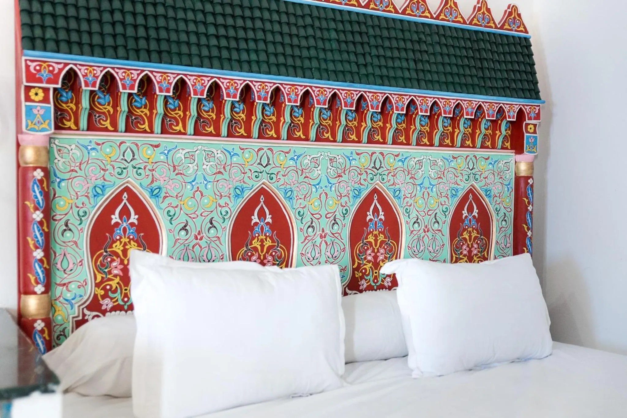 Bed in Hotel Moroccan House Casablanca