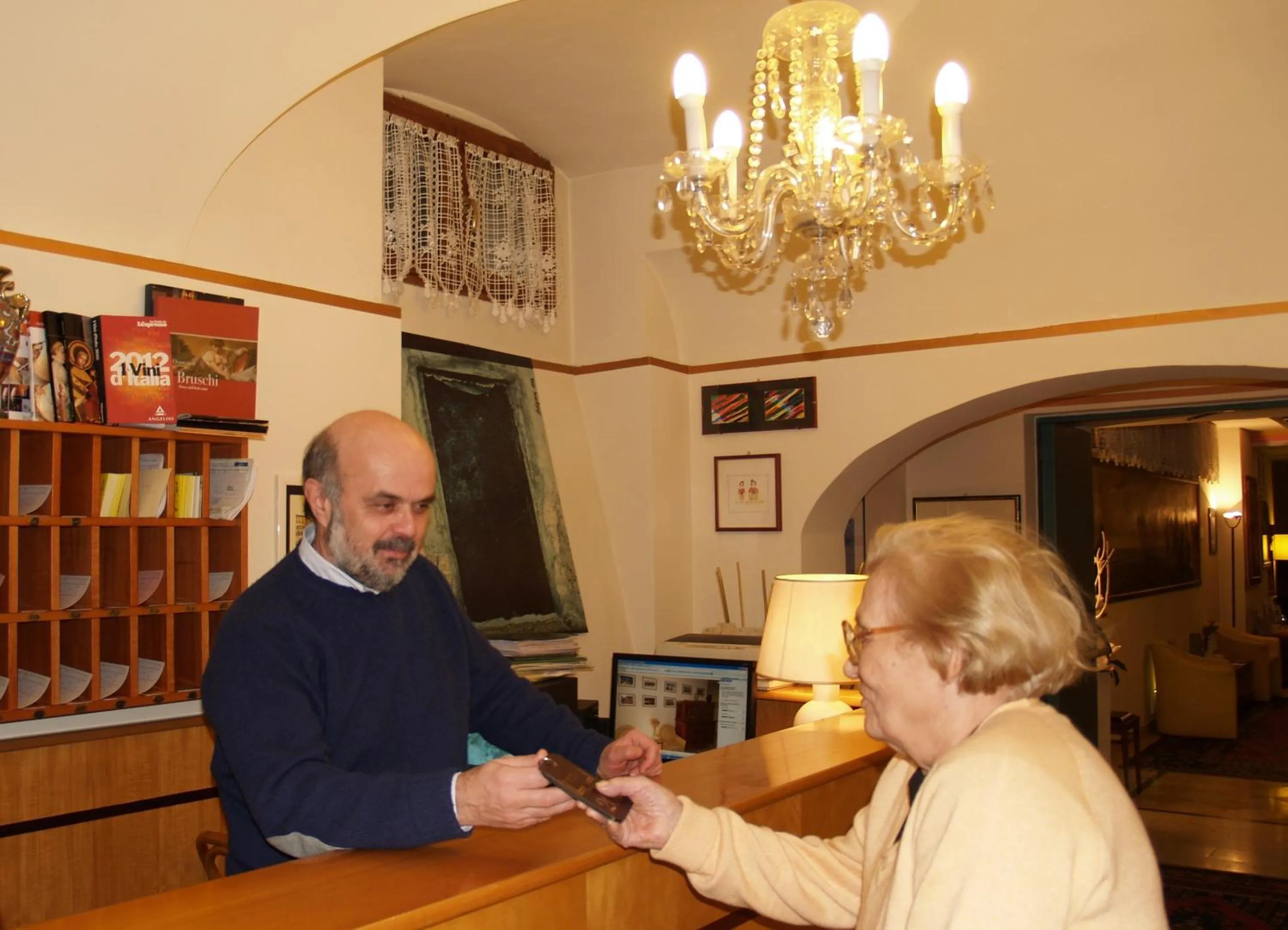 People in Deco Hotel