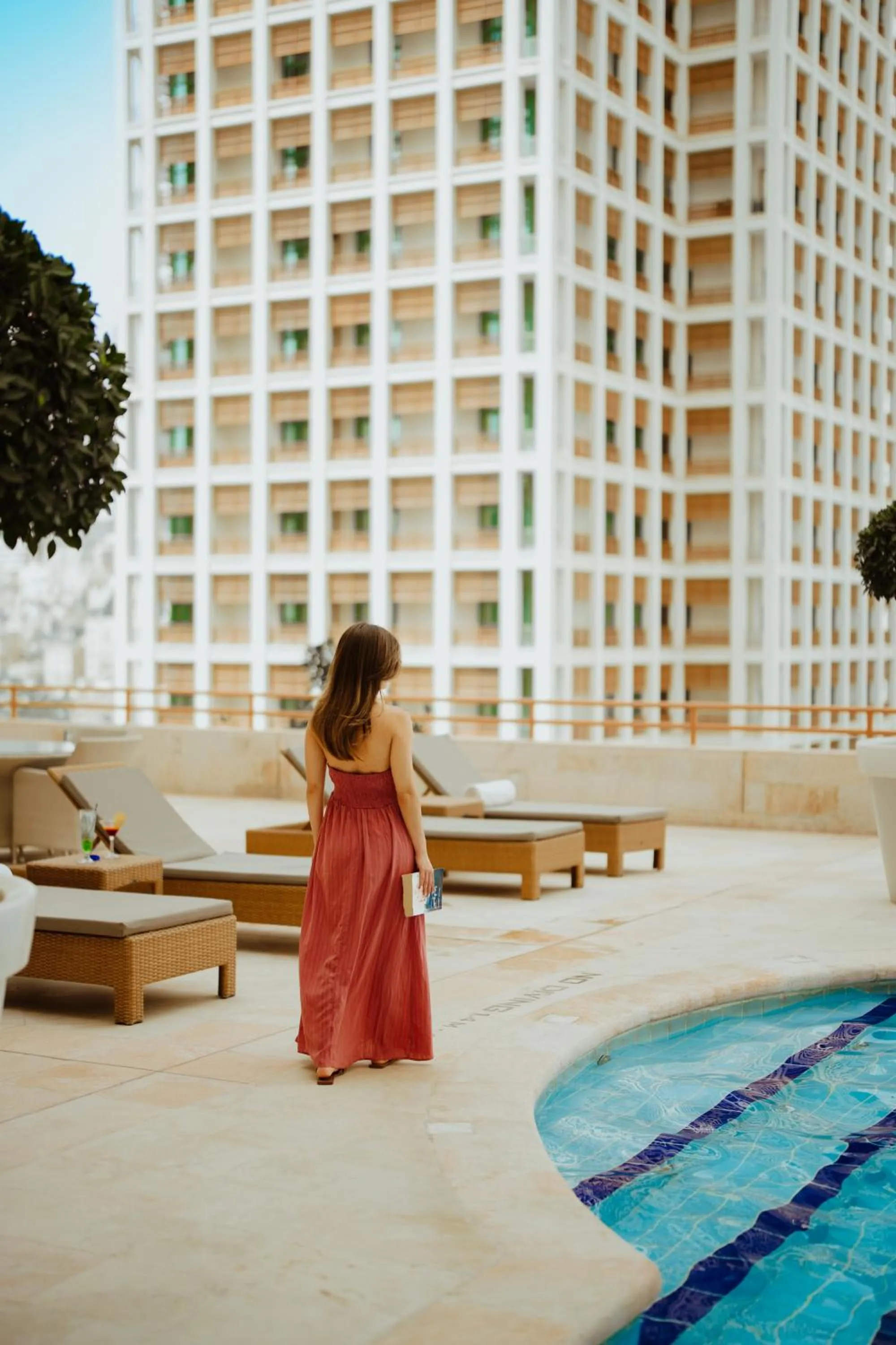 Swimming pool in Grand Hyatt Amman