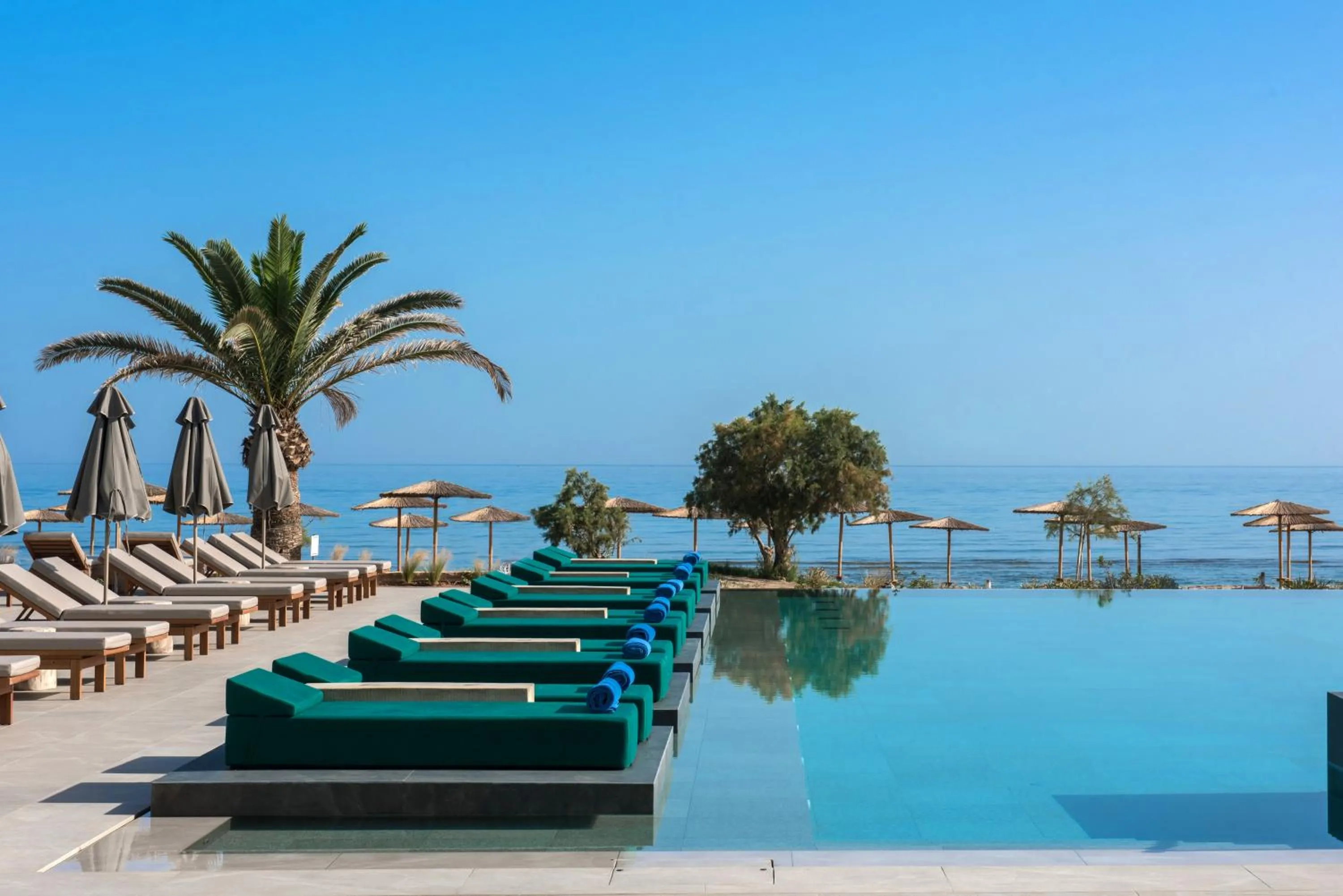 Swimming pool in Paralos Kosta Alímia