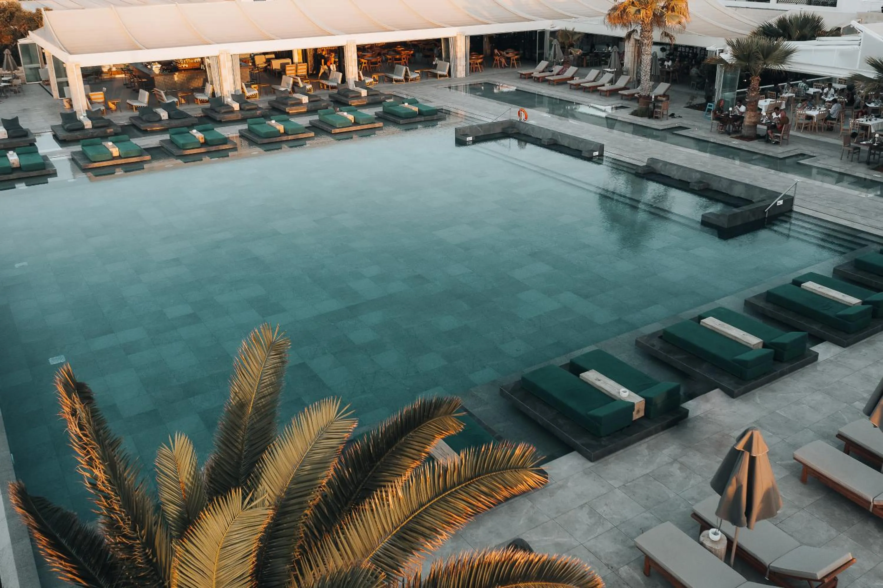 Swimming pool in Paralos Kosta Alímia