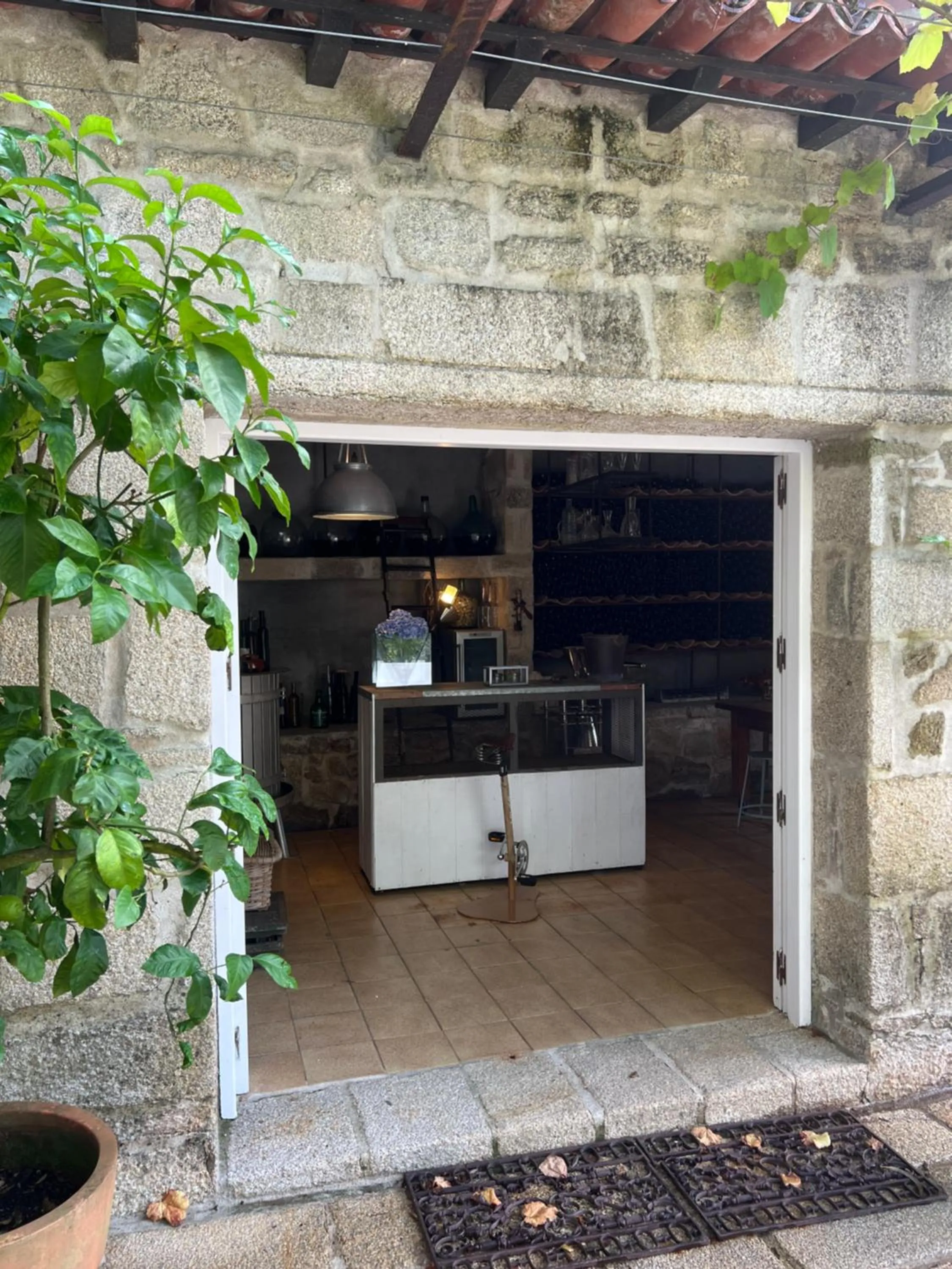 Kitchen or kitchenette in Enoturismo Novavila Rias Baixas Wine Design