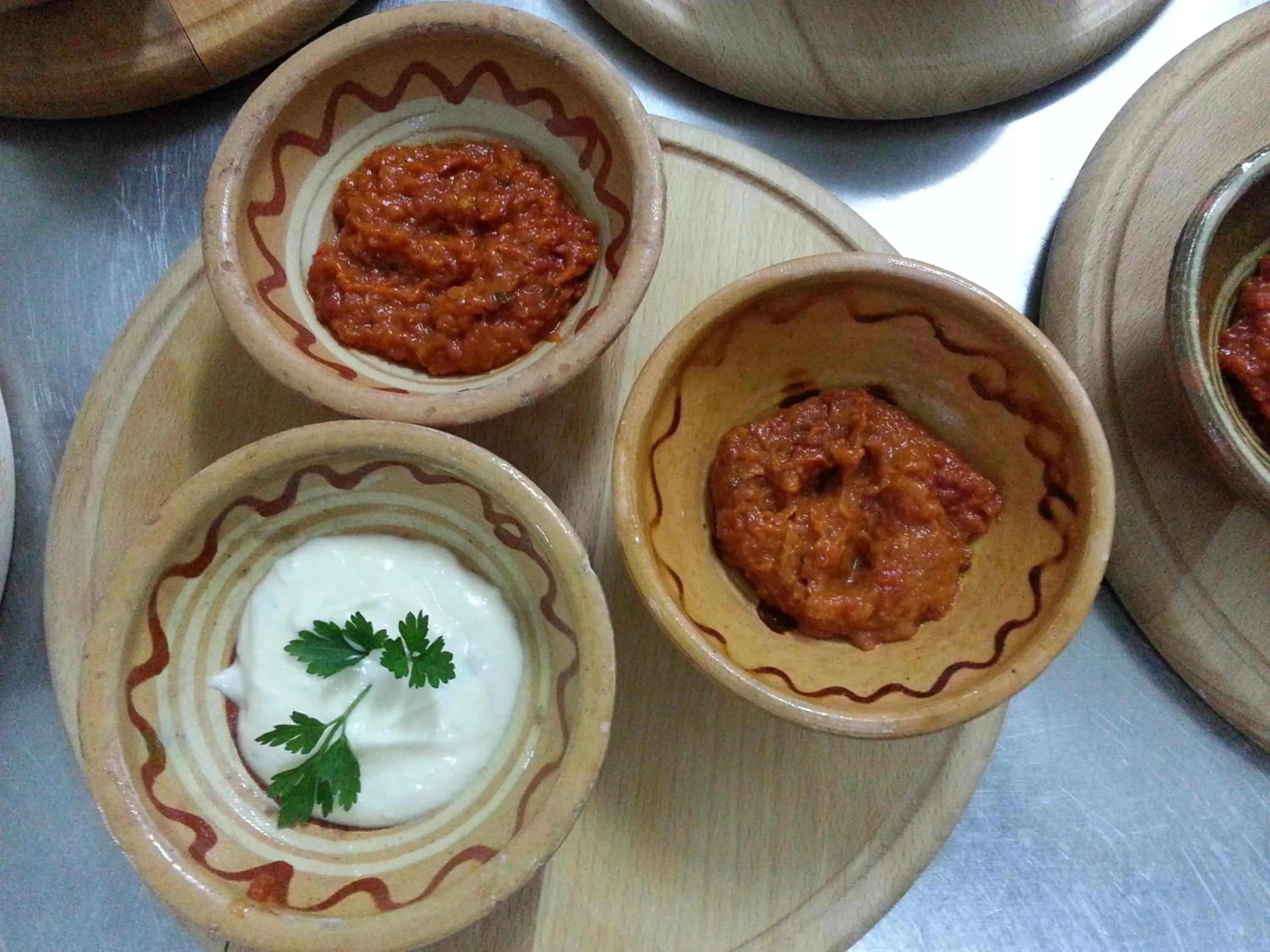 Food close-up in Hotel St. Naum
