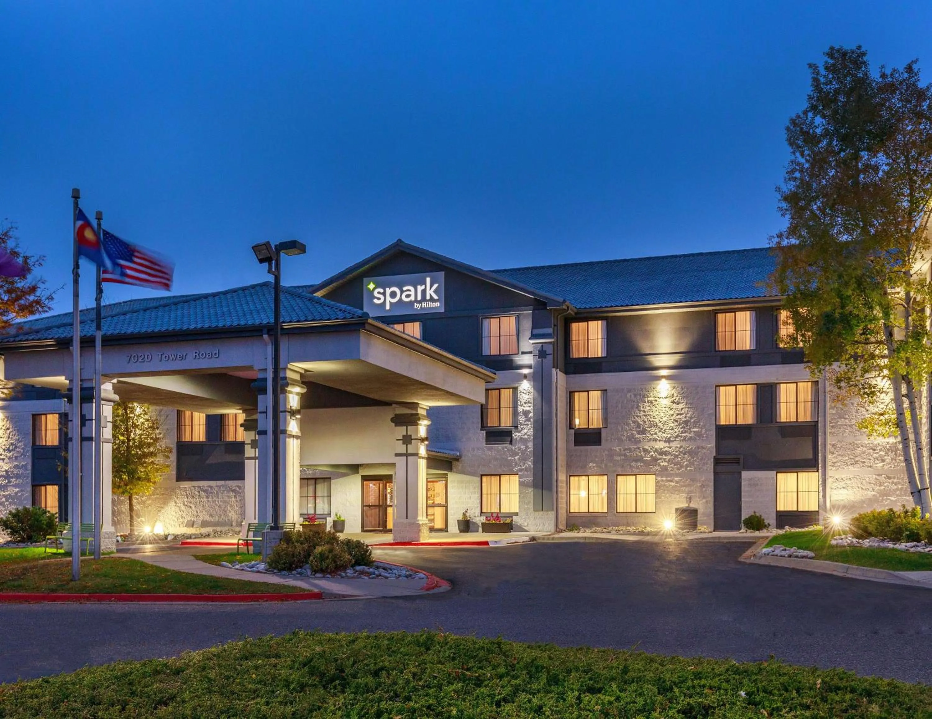 Property building in Spark by Hilton Denver International Airport
