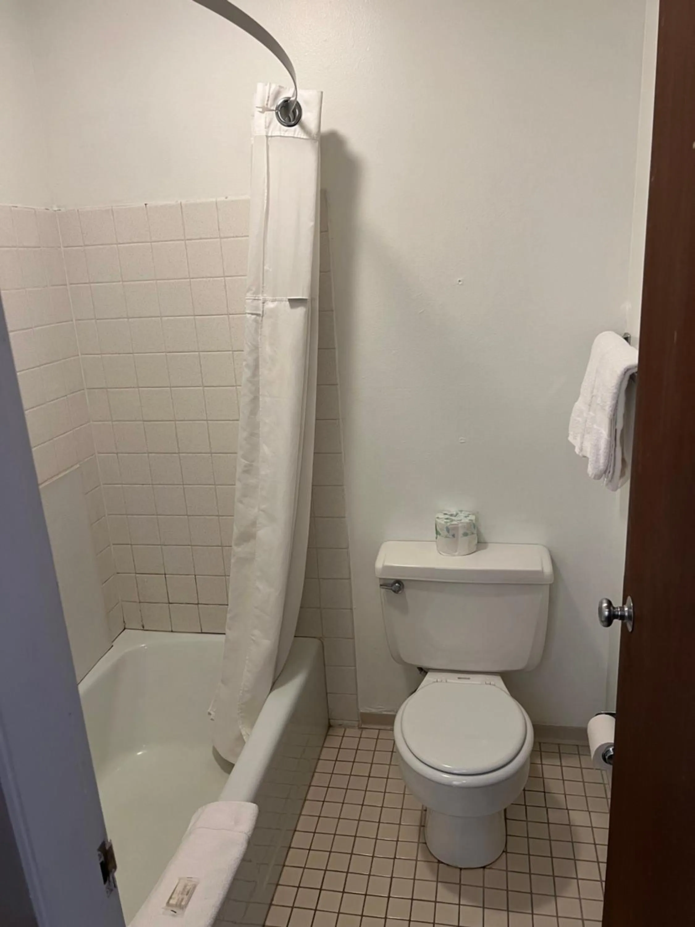 Shower in Travelodge by Wyndham Laramie