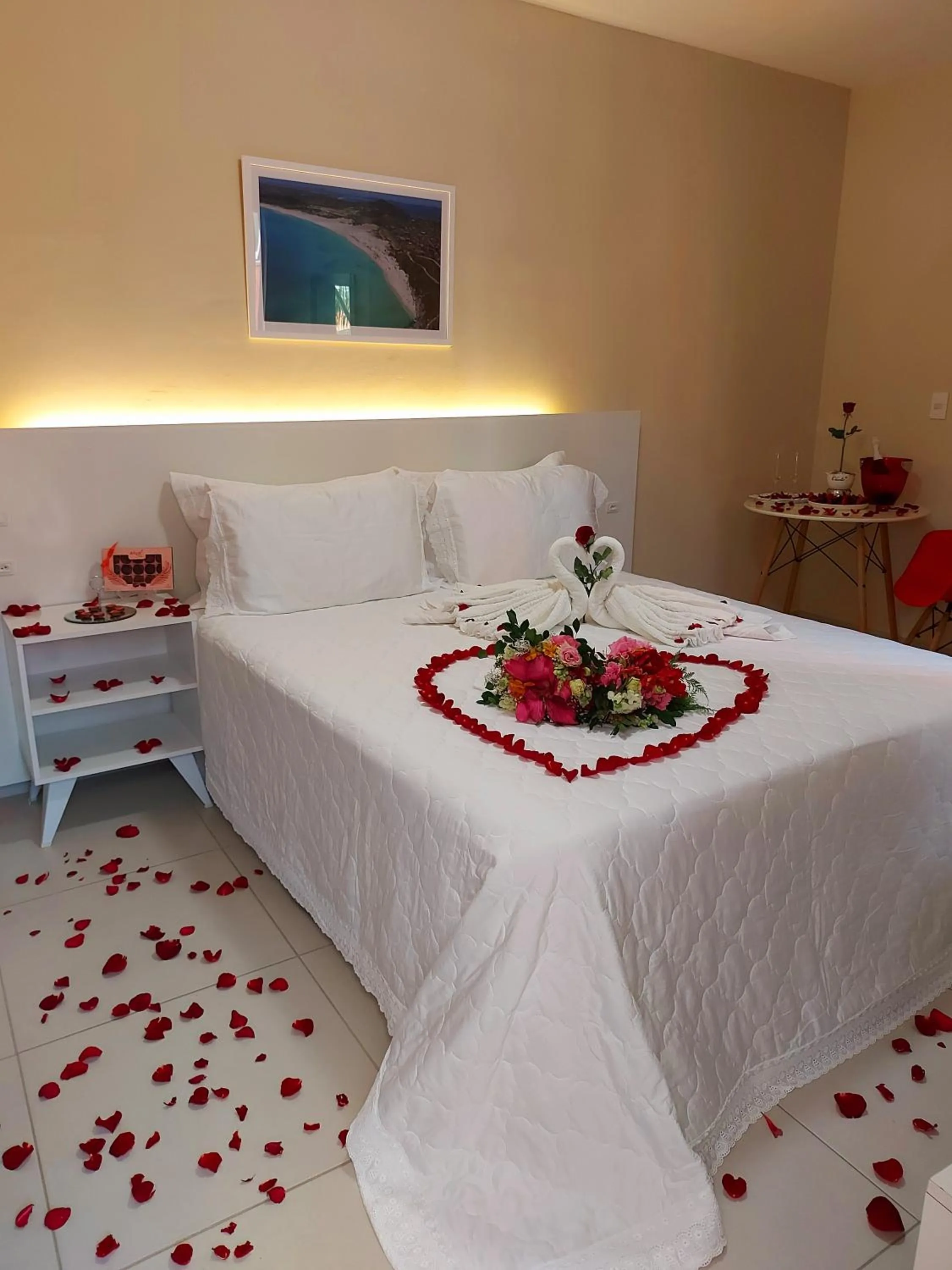 Bed in Pousada Arraial Inn