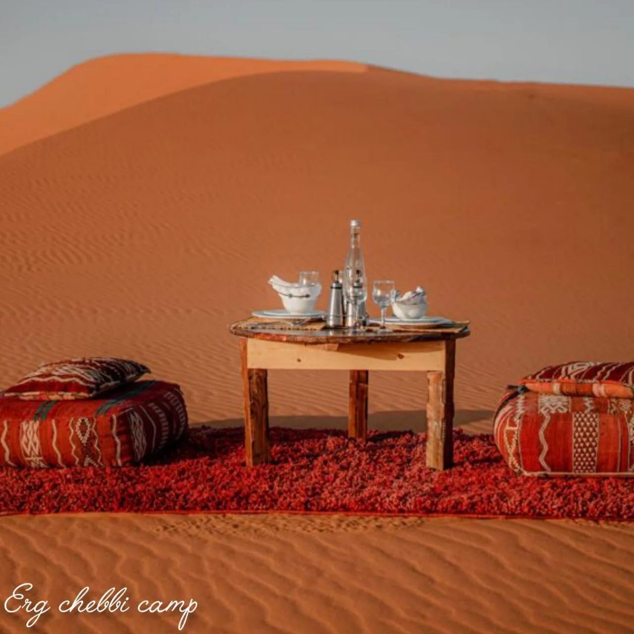 Seating area in Erg Chebbi Camp