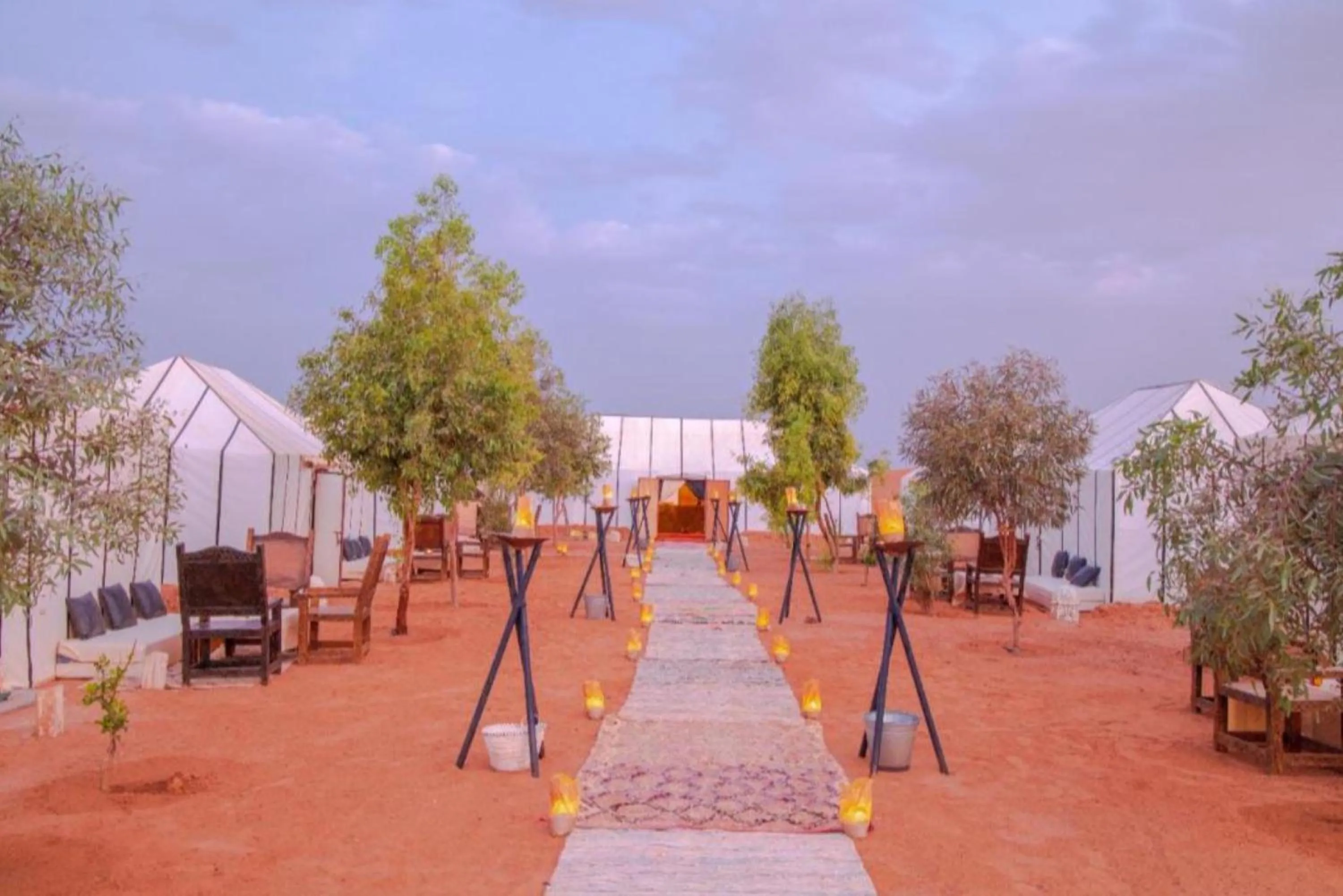 Garden view in Erg Chebbi Camp