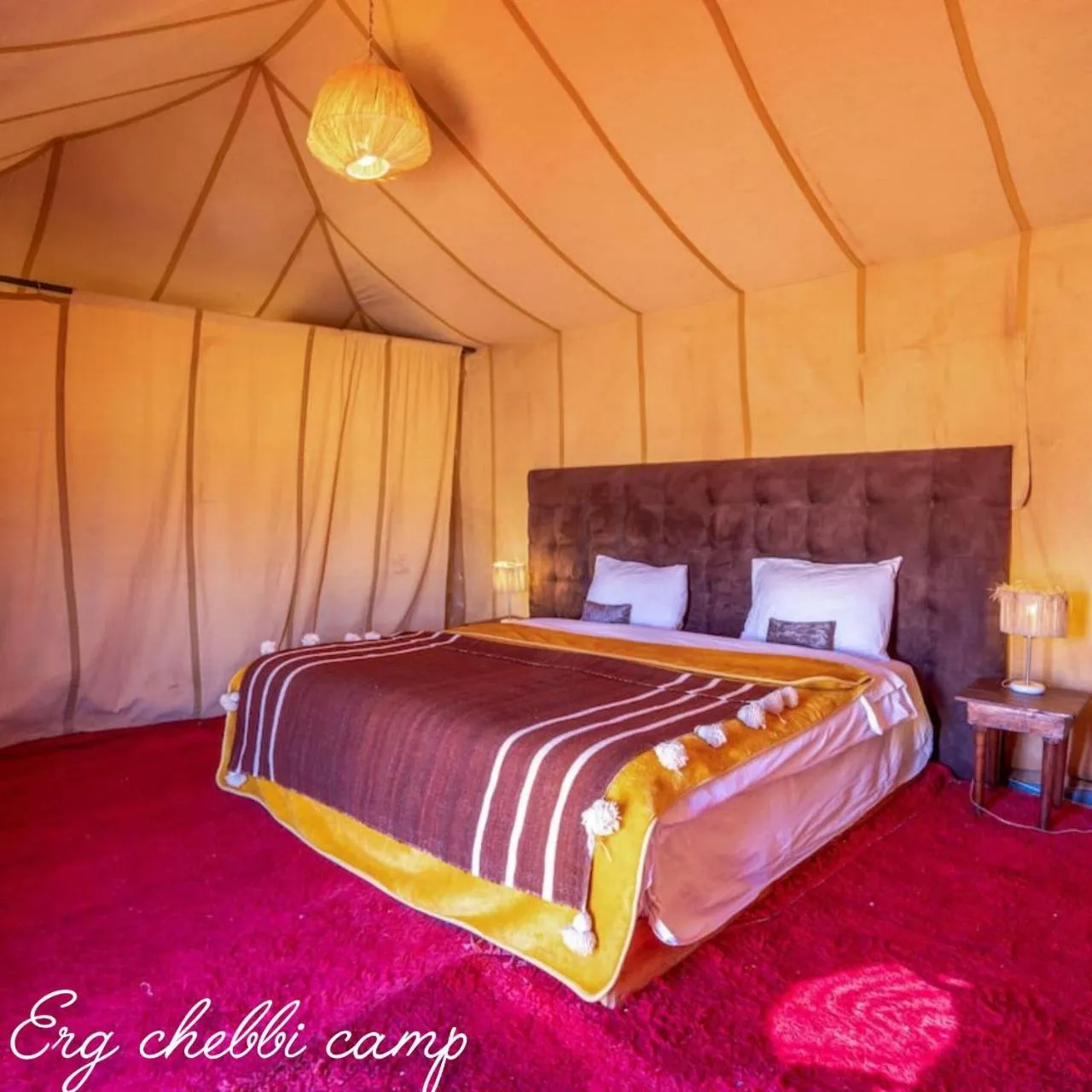 Bed in Erg Chebbi Camp
