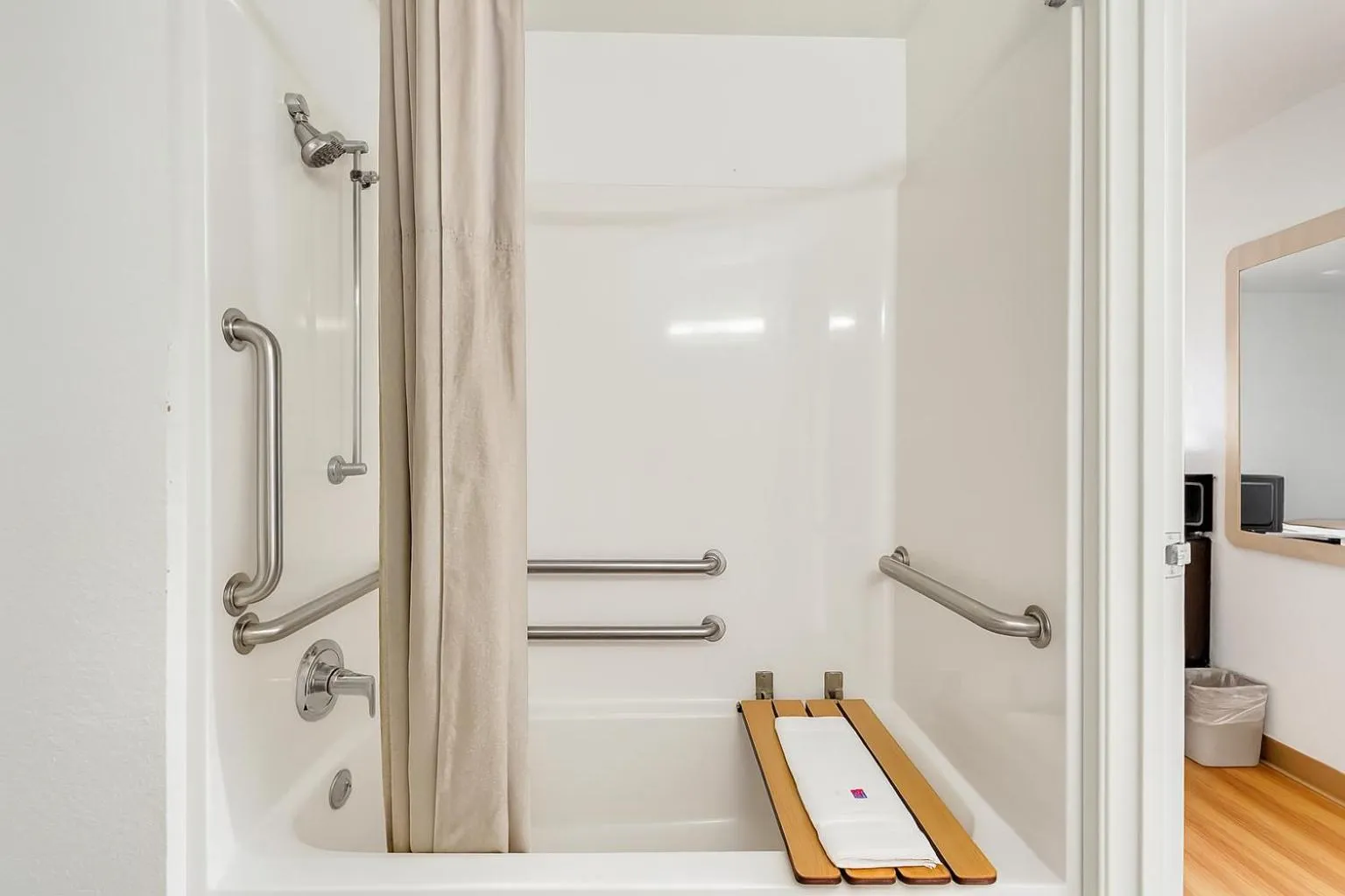 Shower in Motel 6 Ogden, UT- Downtown