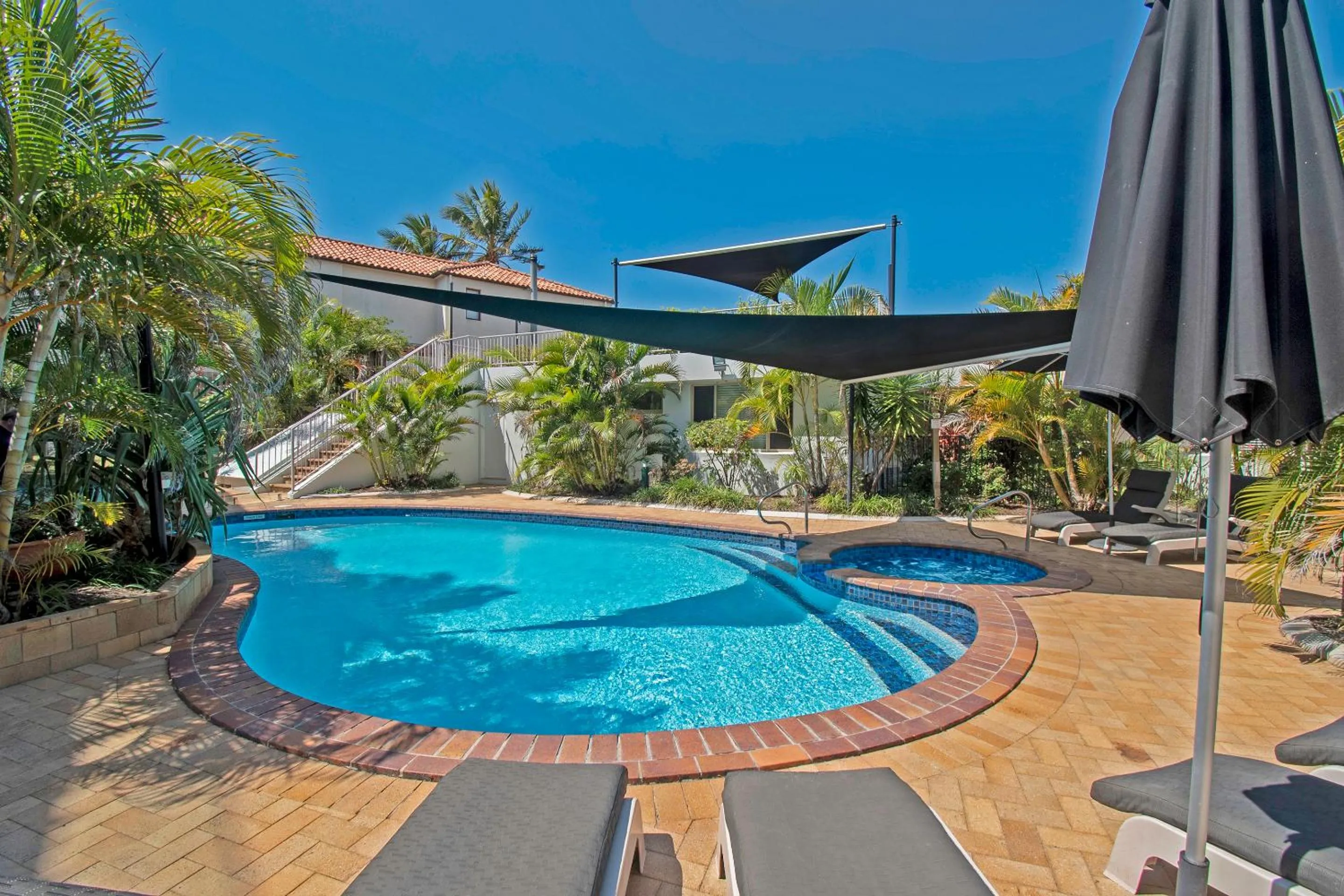 Swimming pool in Sandcastles On Currumbin Beachfront, Gold Coast