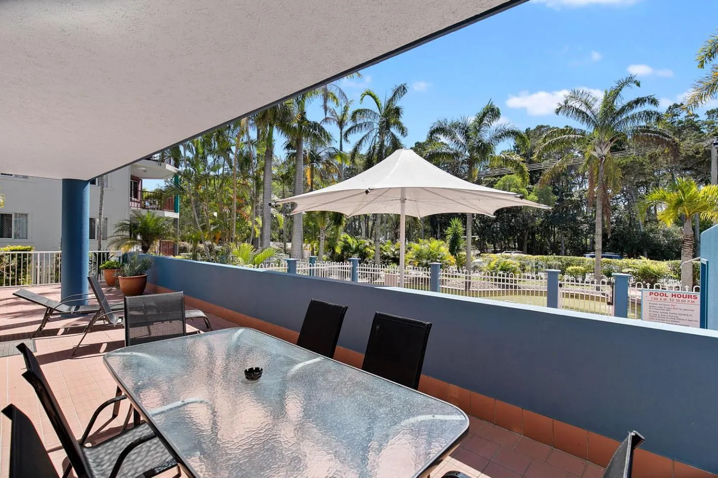 Patio in White Crest Apartments
