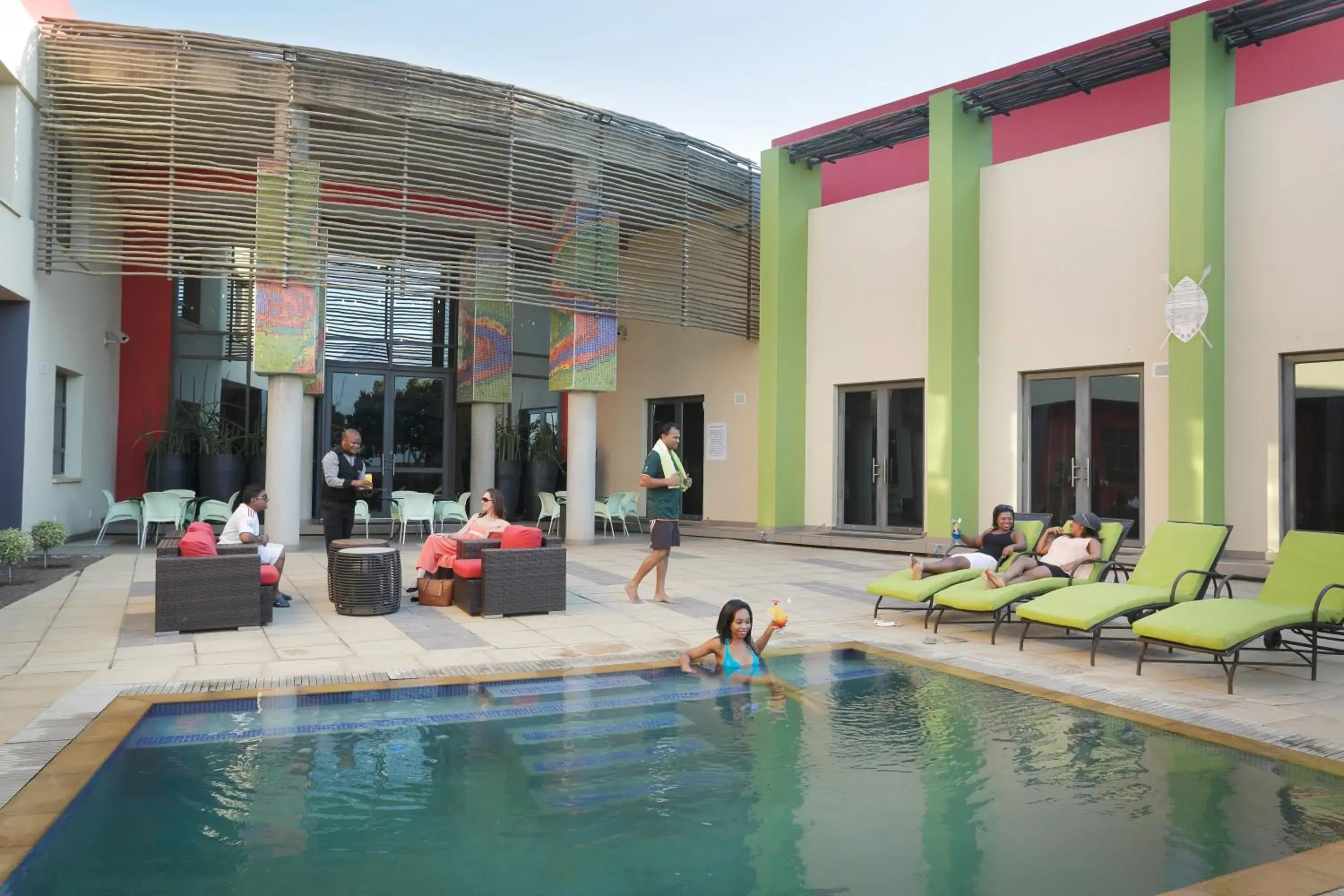 Swimming pool in Peermont Metcourt at Umfolozi, Empangeni Swimming pool in Peermont Metcourt at Umfolozi, Empangeni