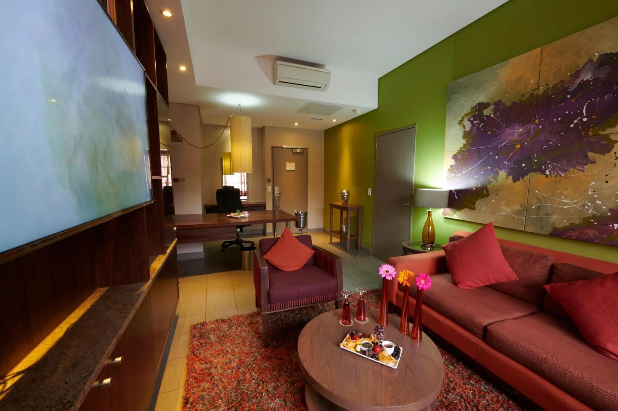 Seating area in Peermont Metcourt at Umfolozi, Empangeni