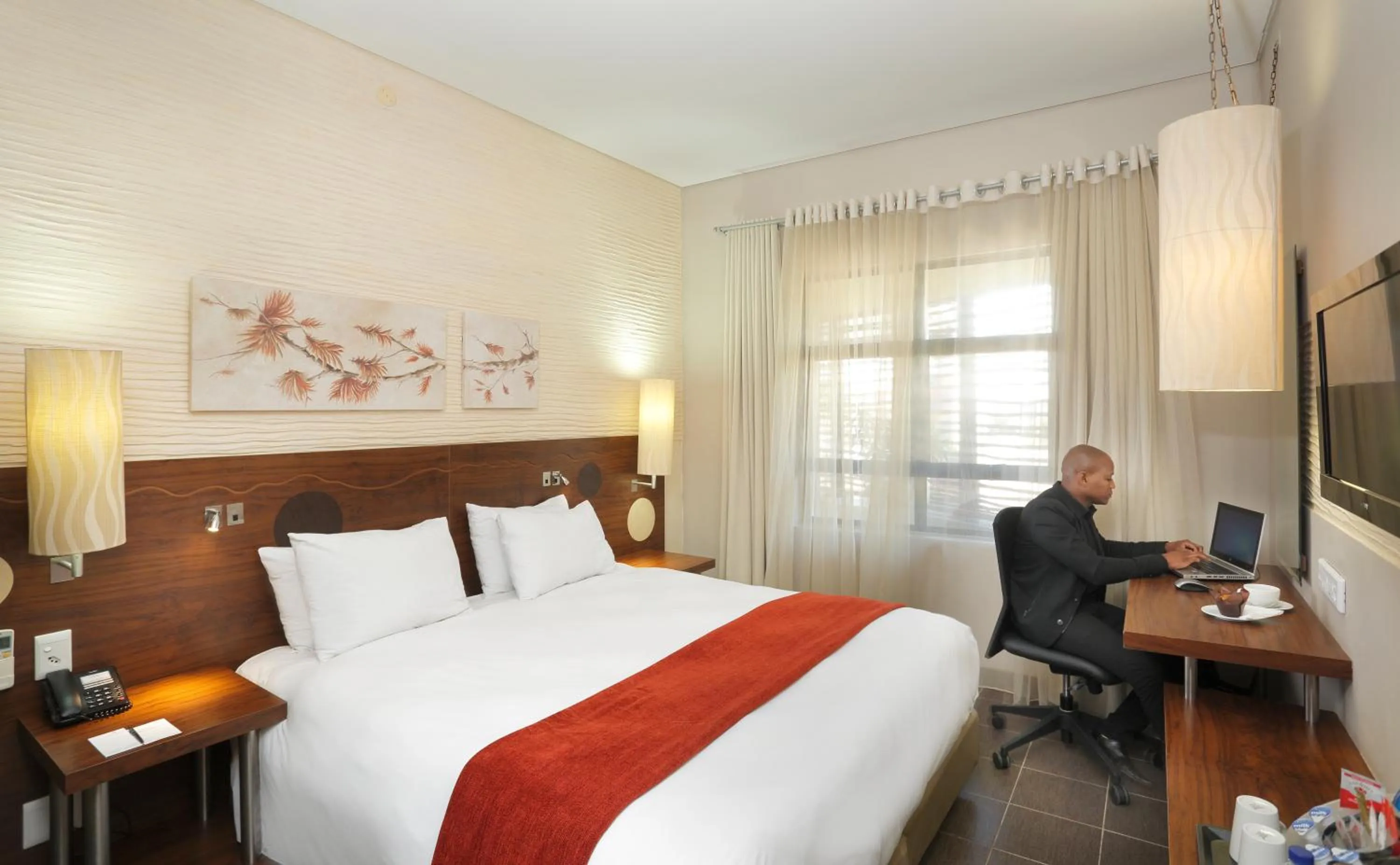 Bedroom, Bed in Peermont Metcourt at Umfolozi, Empangeni