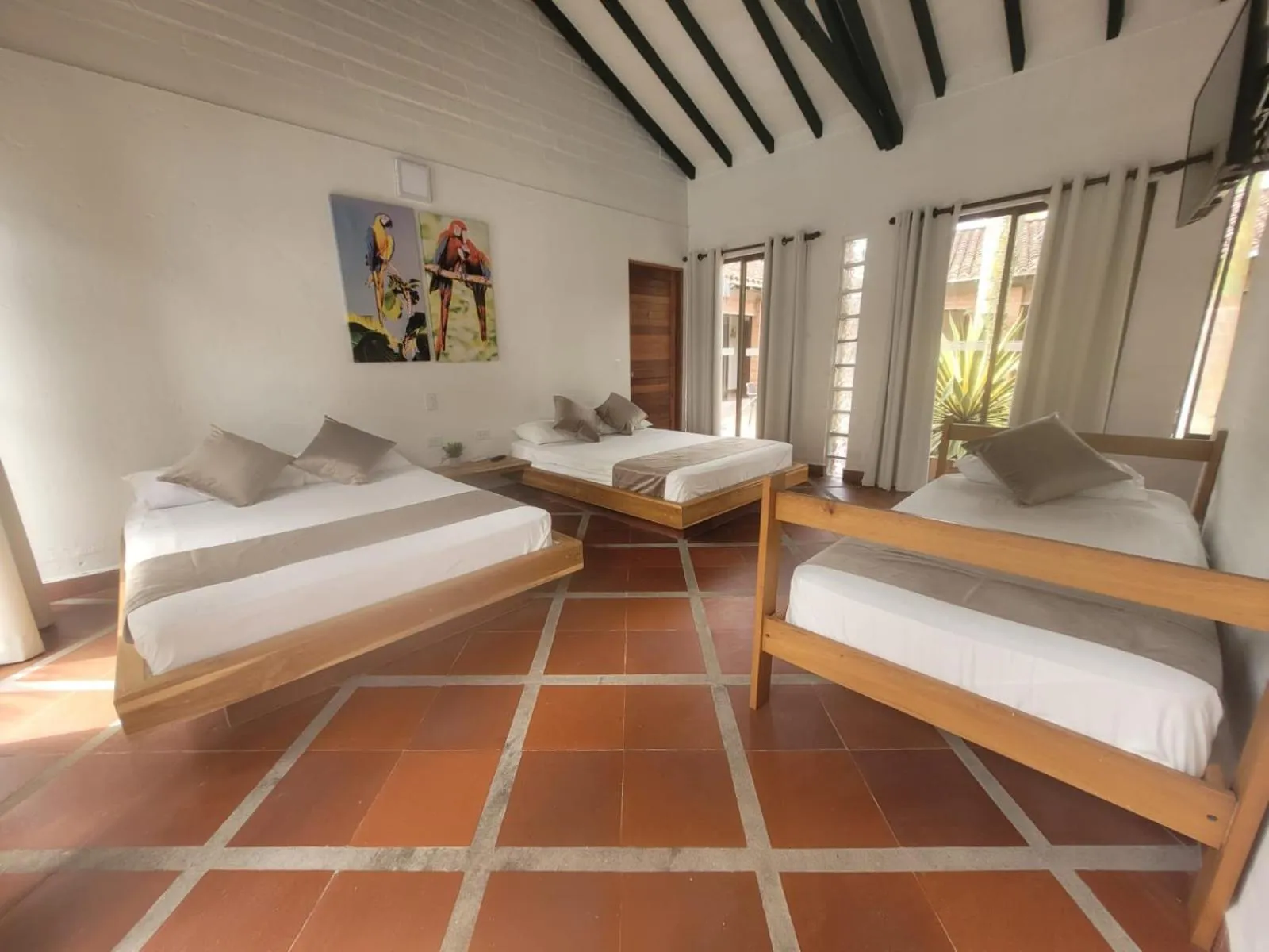 Bed in La Manola Finca Hotel