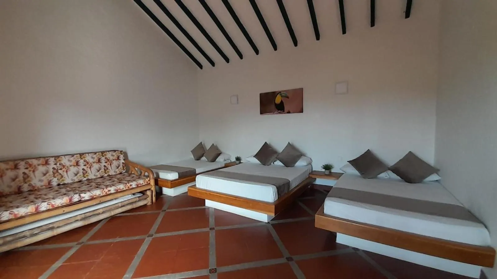 Bed in La Manola Finca Hotel