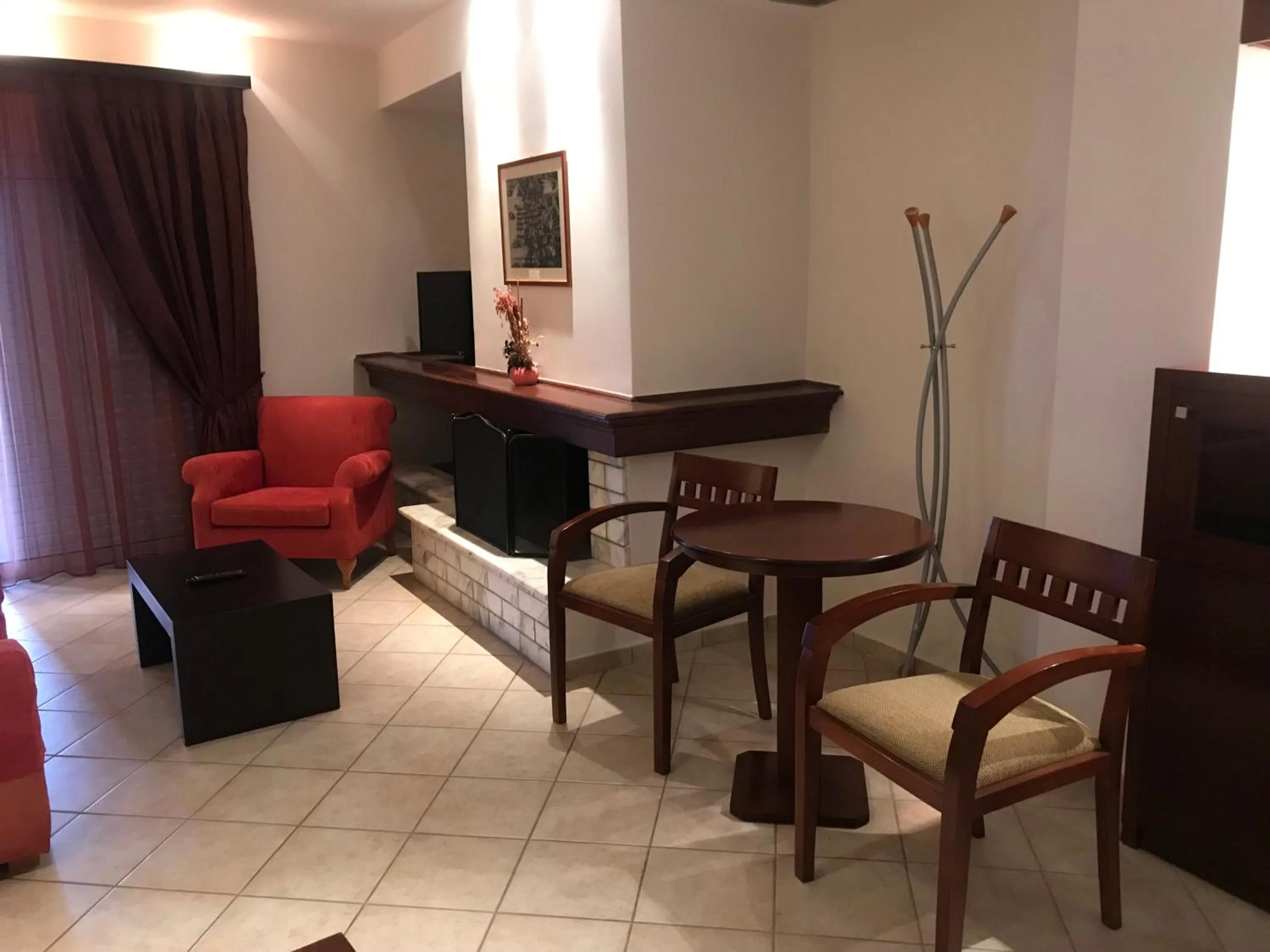 Seating area in Plaza Hotel