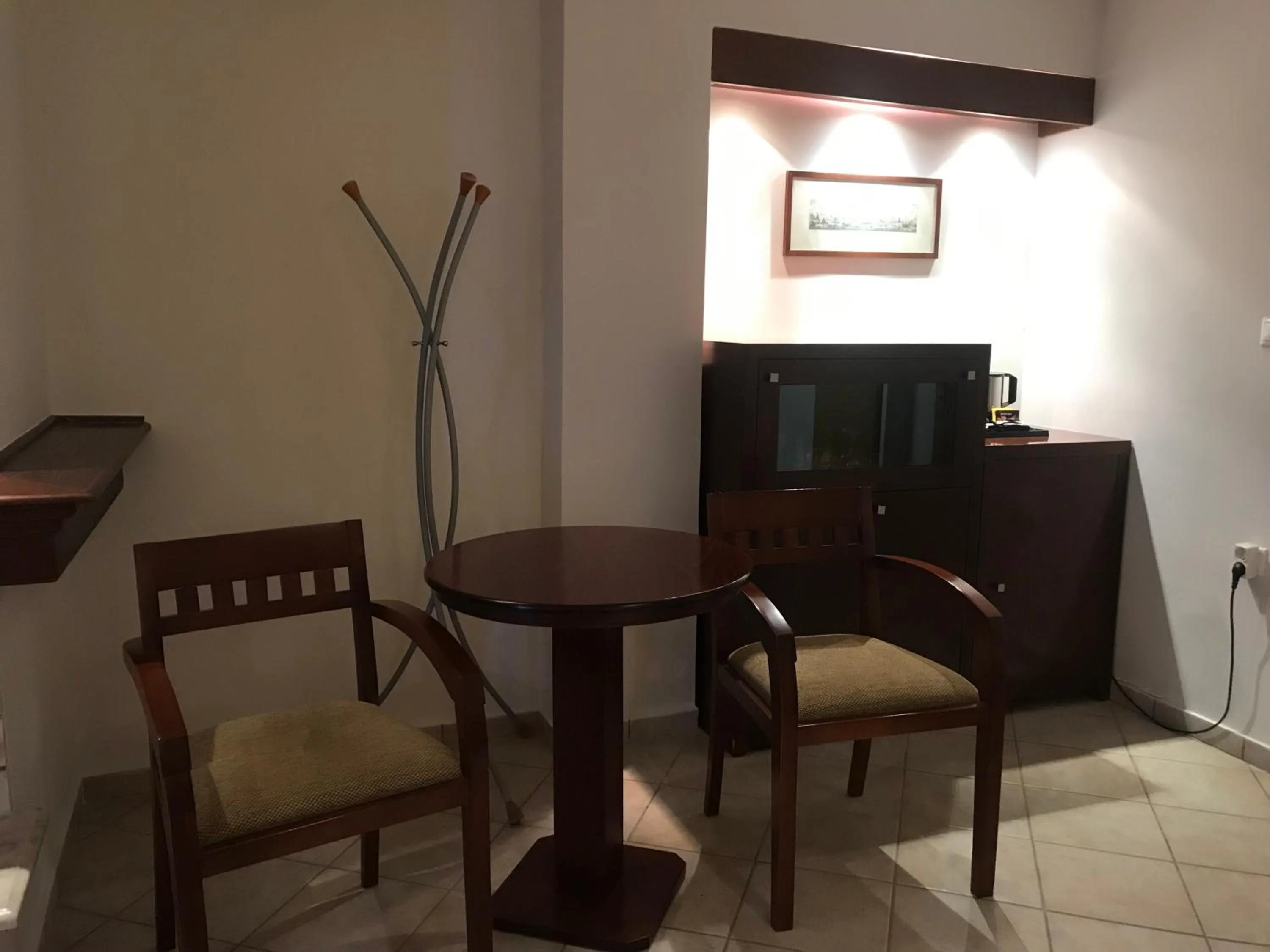 Seating area in Plaza Hotel