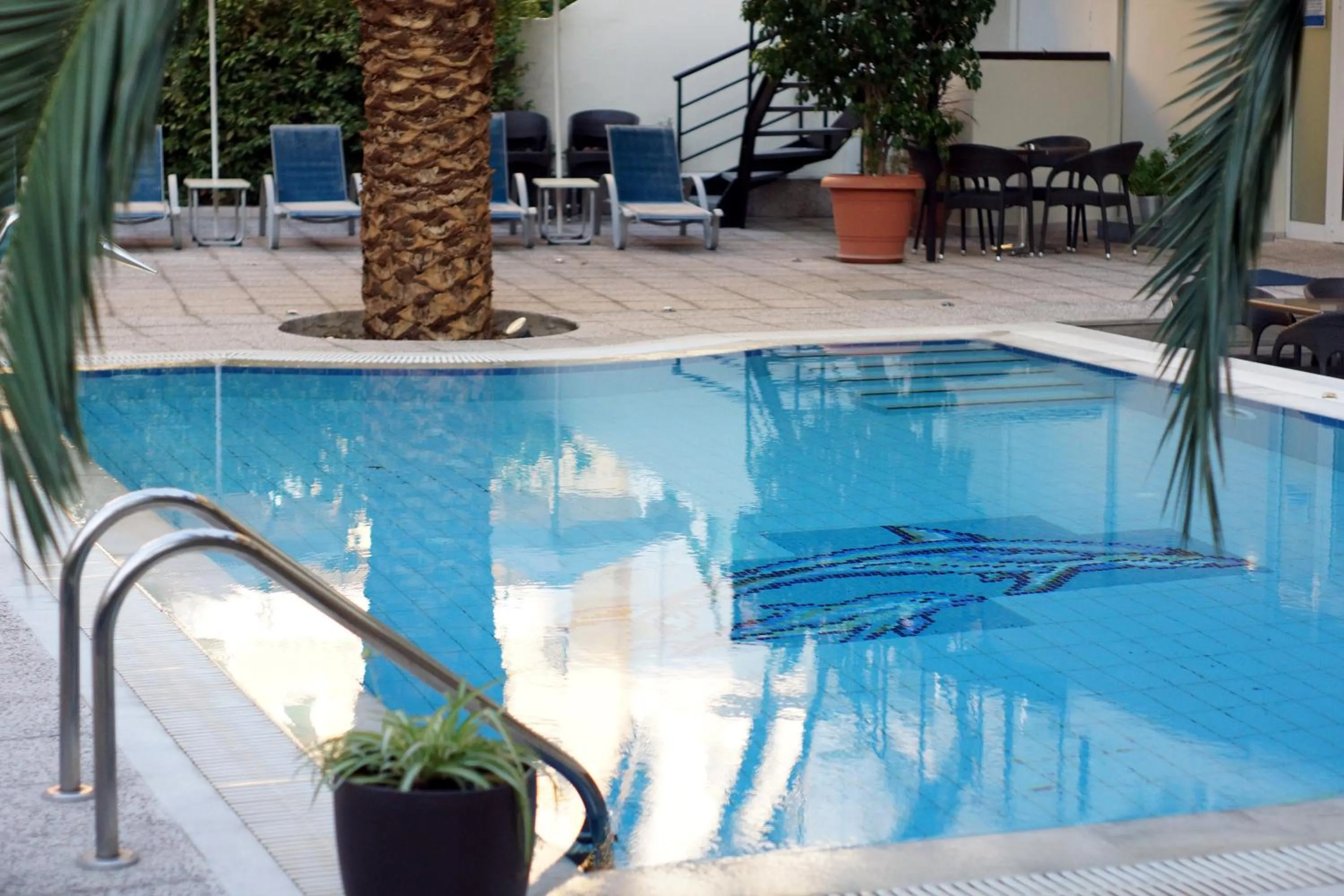 Pool view in Plaza Hotel