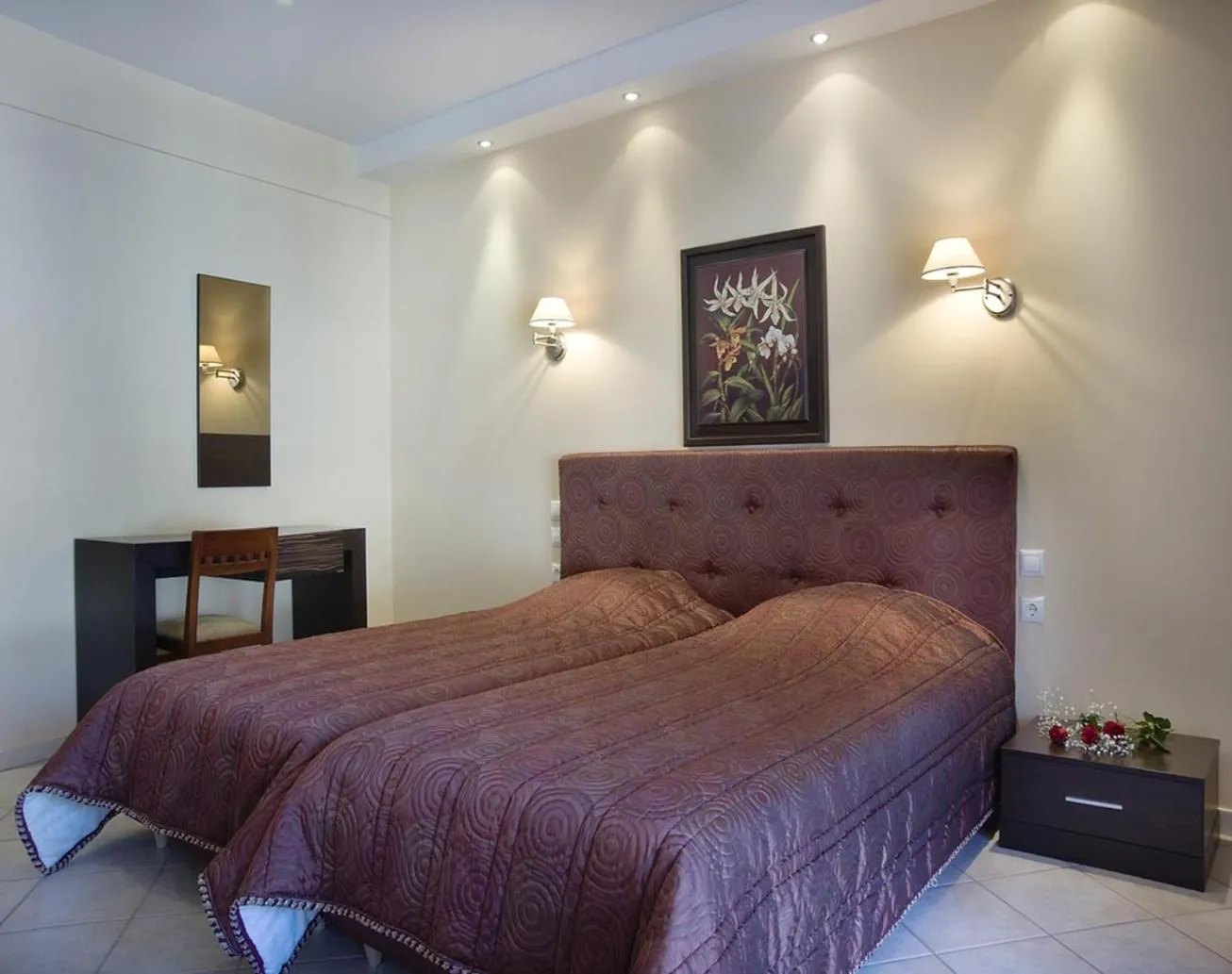 Bed in Plaza Hotel