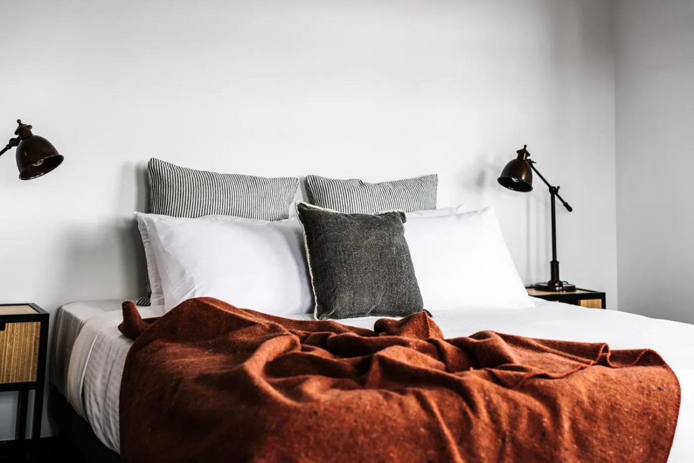 Bed in Sydney Park Hotel