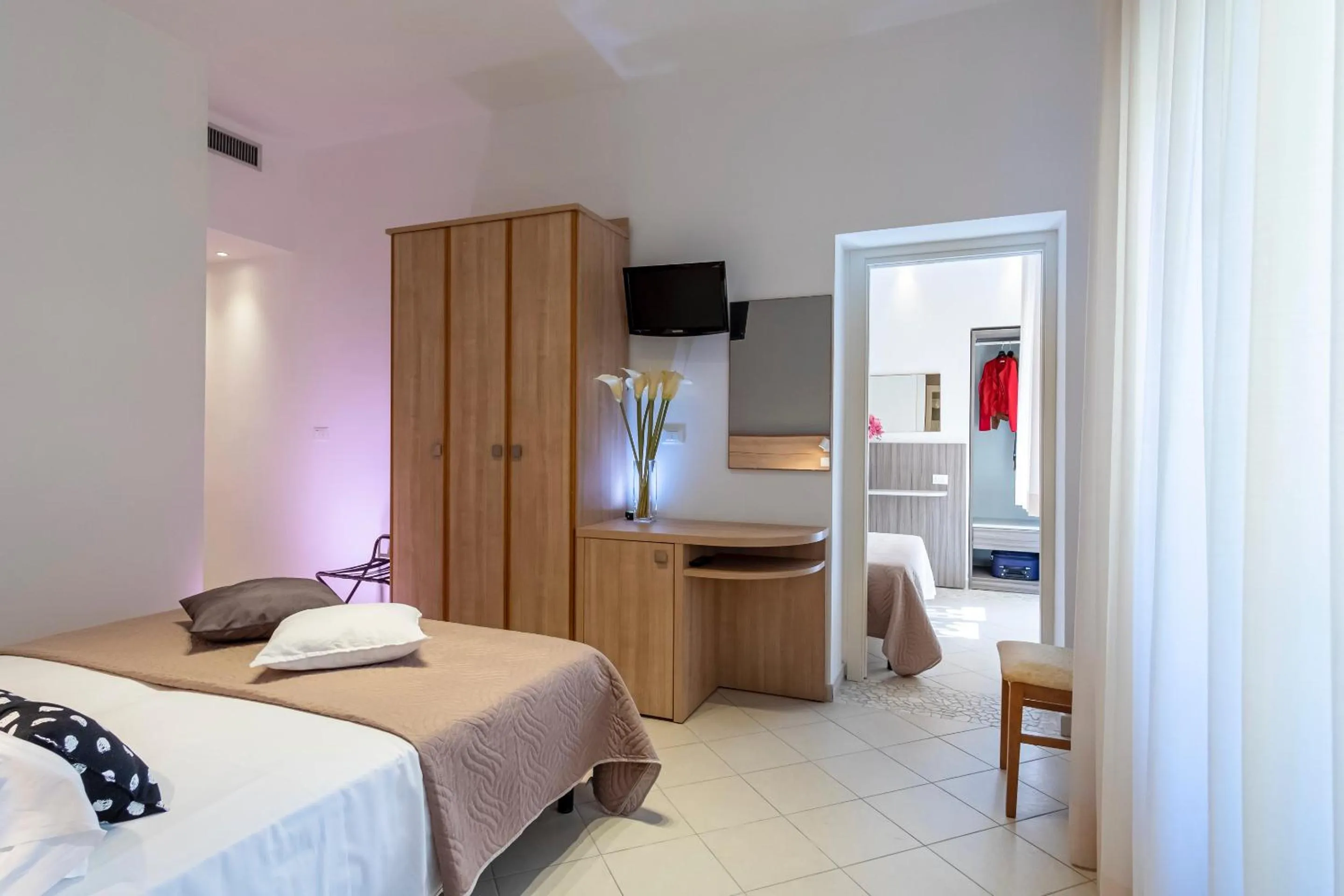 Bed in Hotel Mocambo Riccione CENTRALISSIMO AL MARE