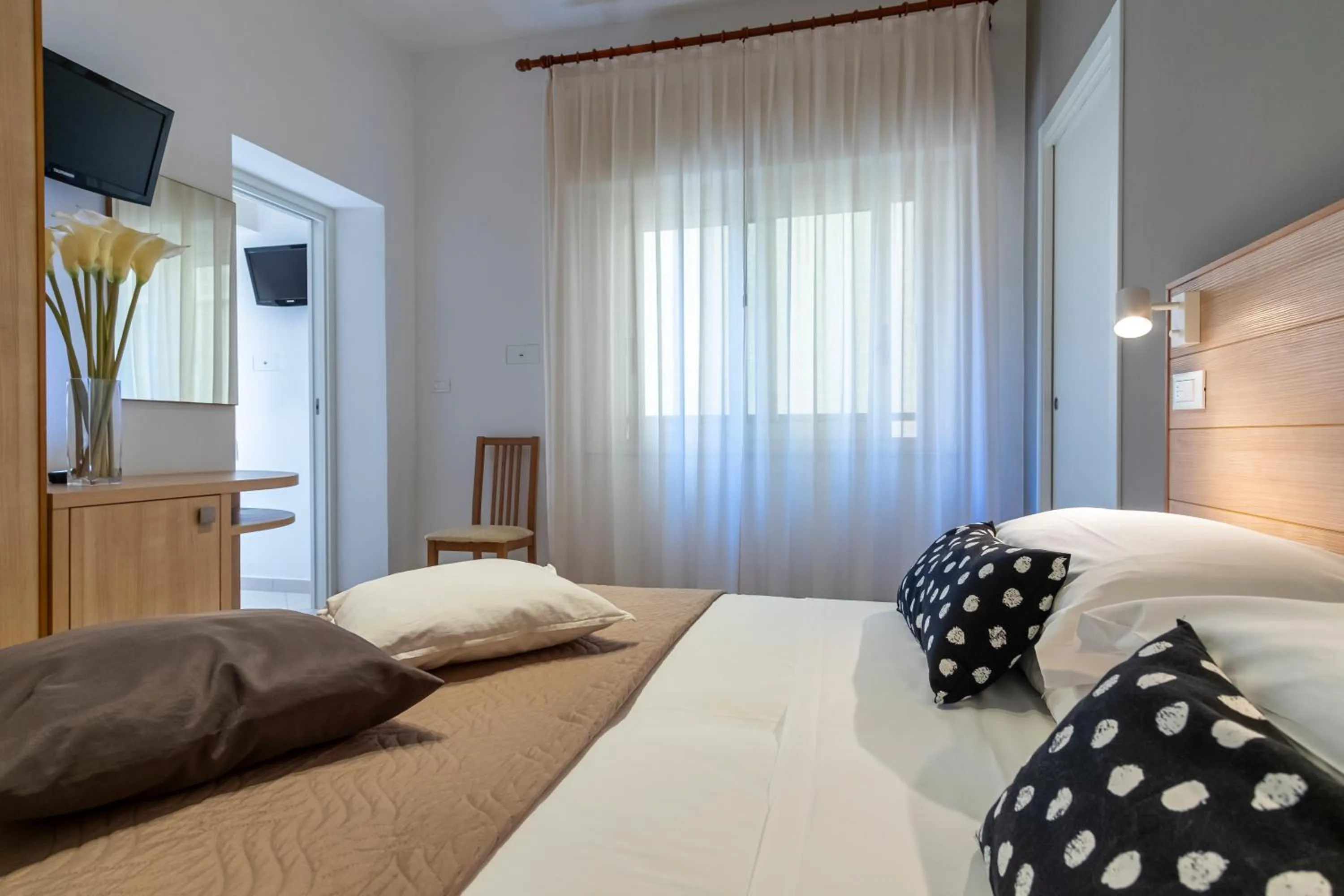 Bed in Hotel Mocambo Riccione CENTRALISSIMO AL MARE